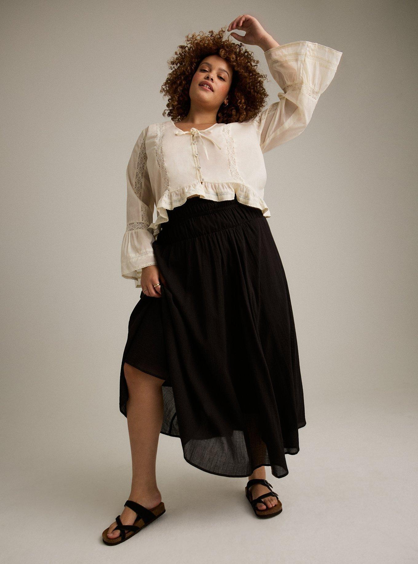 Festi Hi-Low Tie Front Top