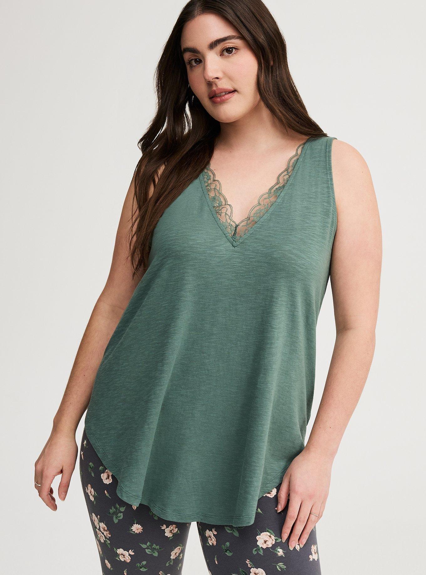 Lace Inset Swing Tank