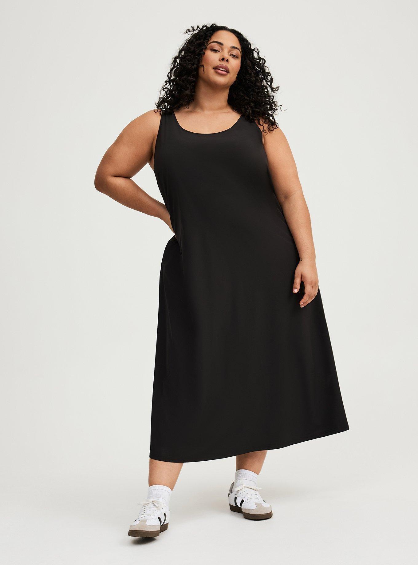 Stretch Woven Maxi Active Dress