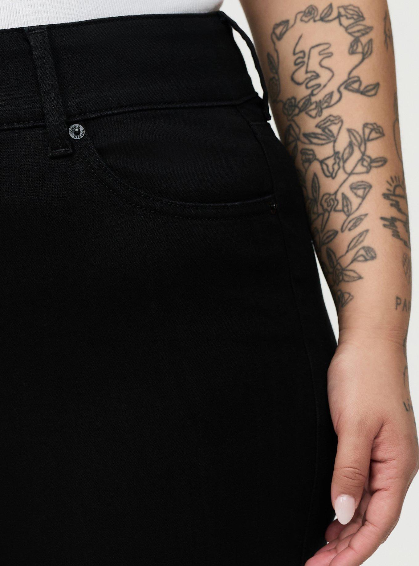 Skinny Jegging High-Rise Capri Jean, BLACK, alternate