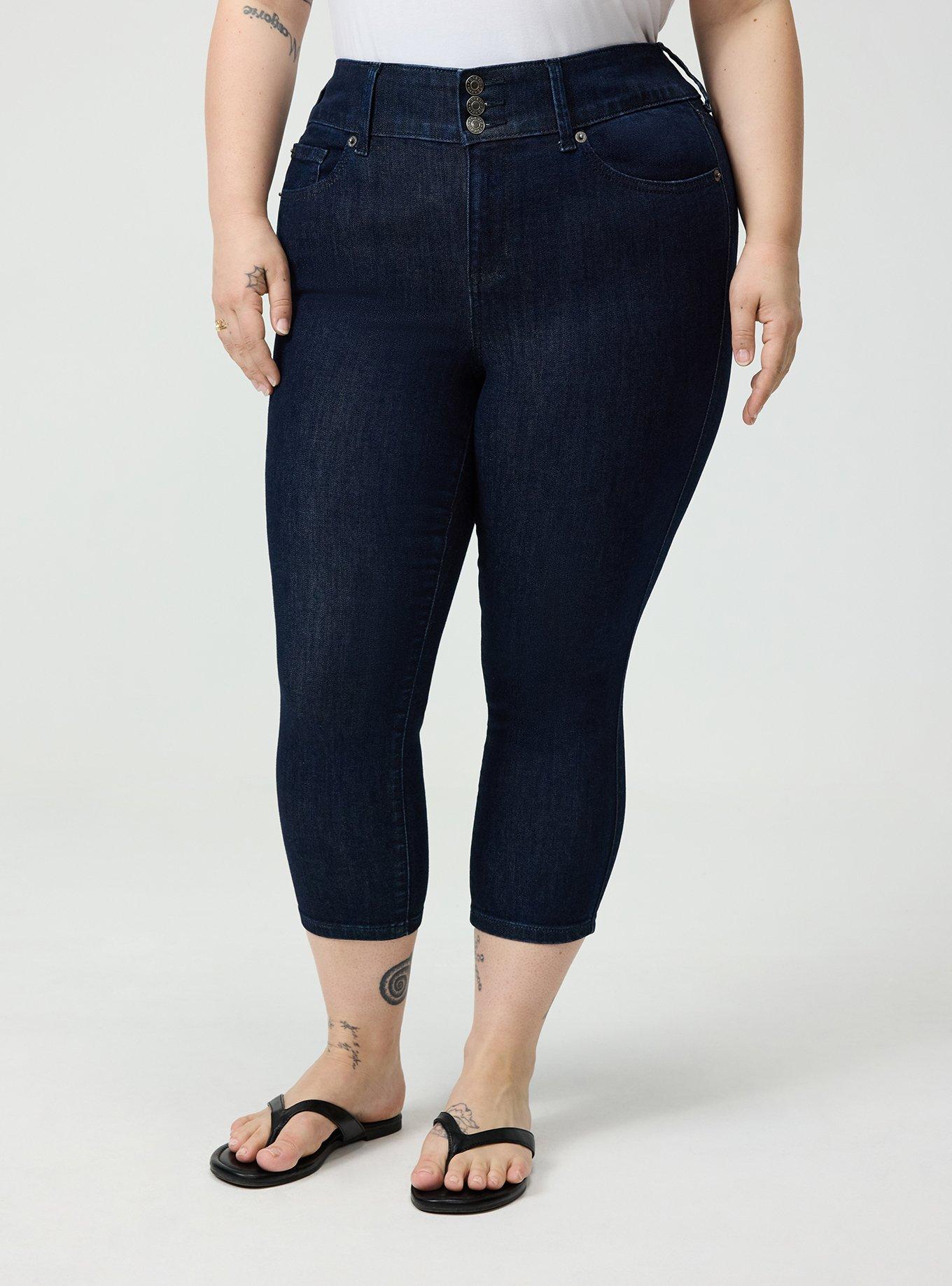 Skinny Jegging High-Rise Capri Jean, RINSE, alternate