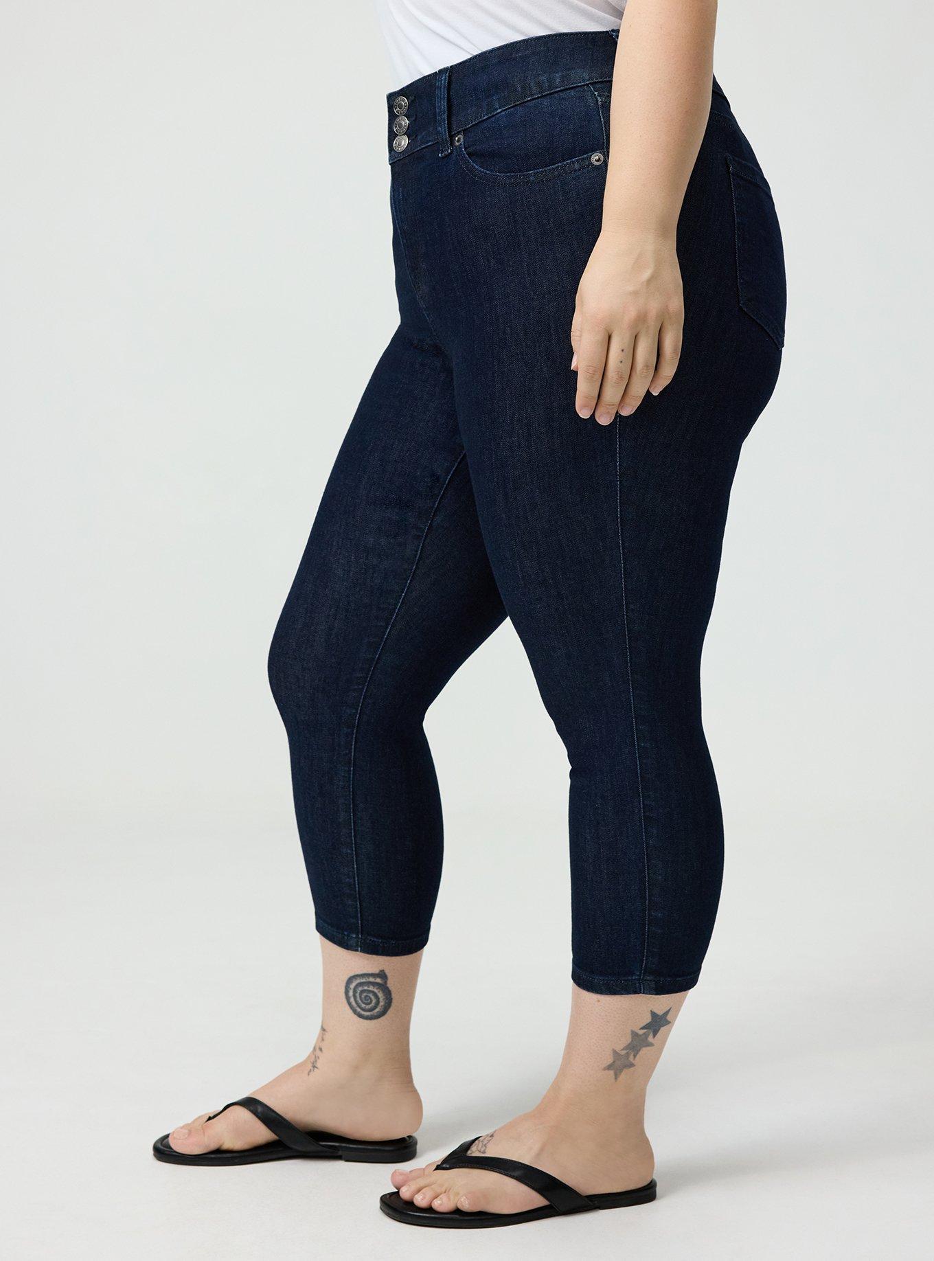 Skinny Jegging High-Rise Capri Jean, RINSE, alternate