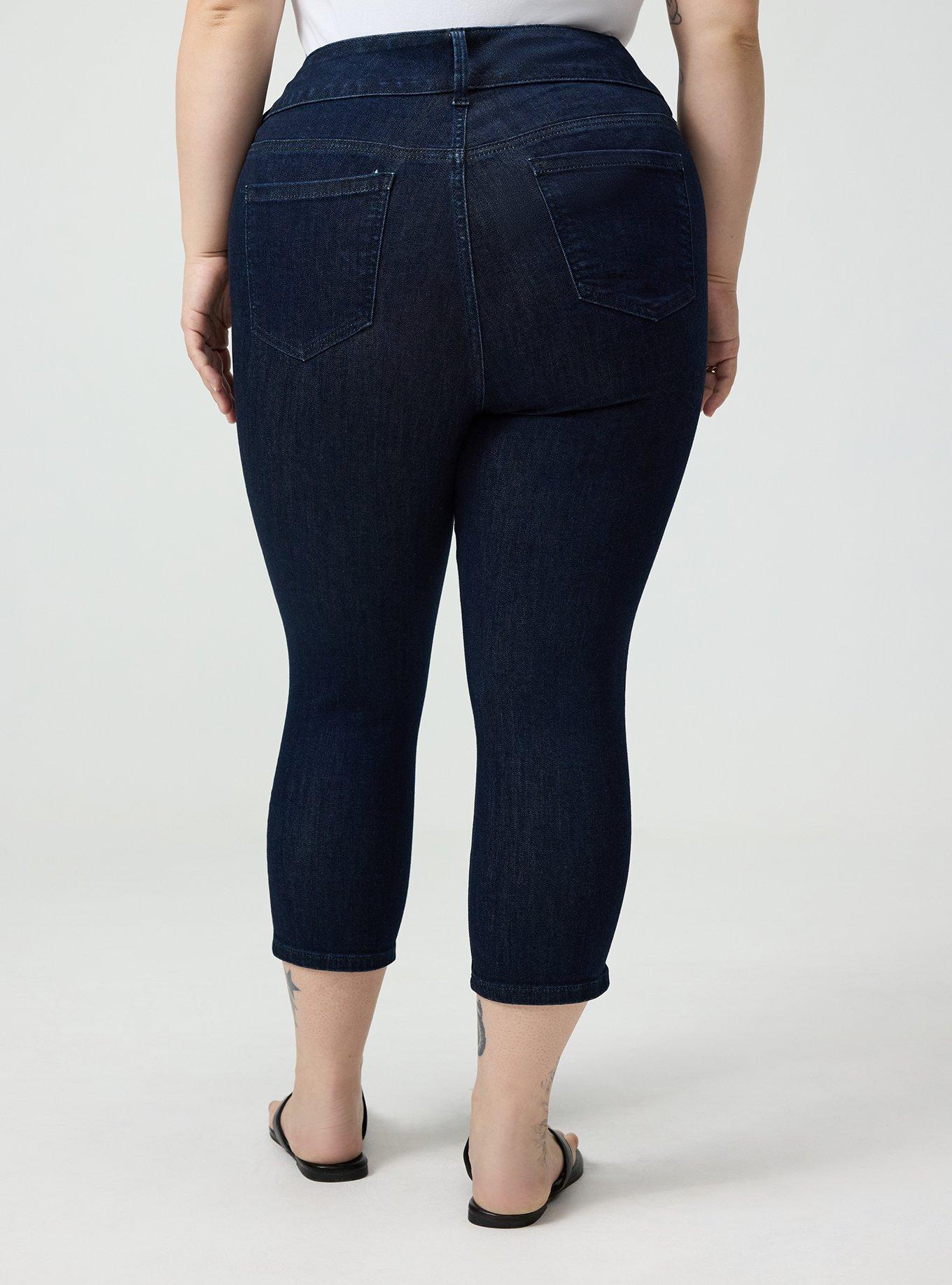 Skinny Jegging High-Rise Capri Jean, RINSE, alternate