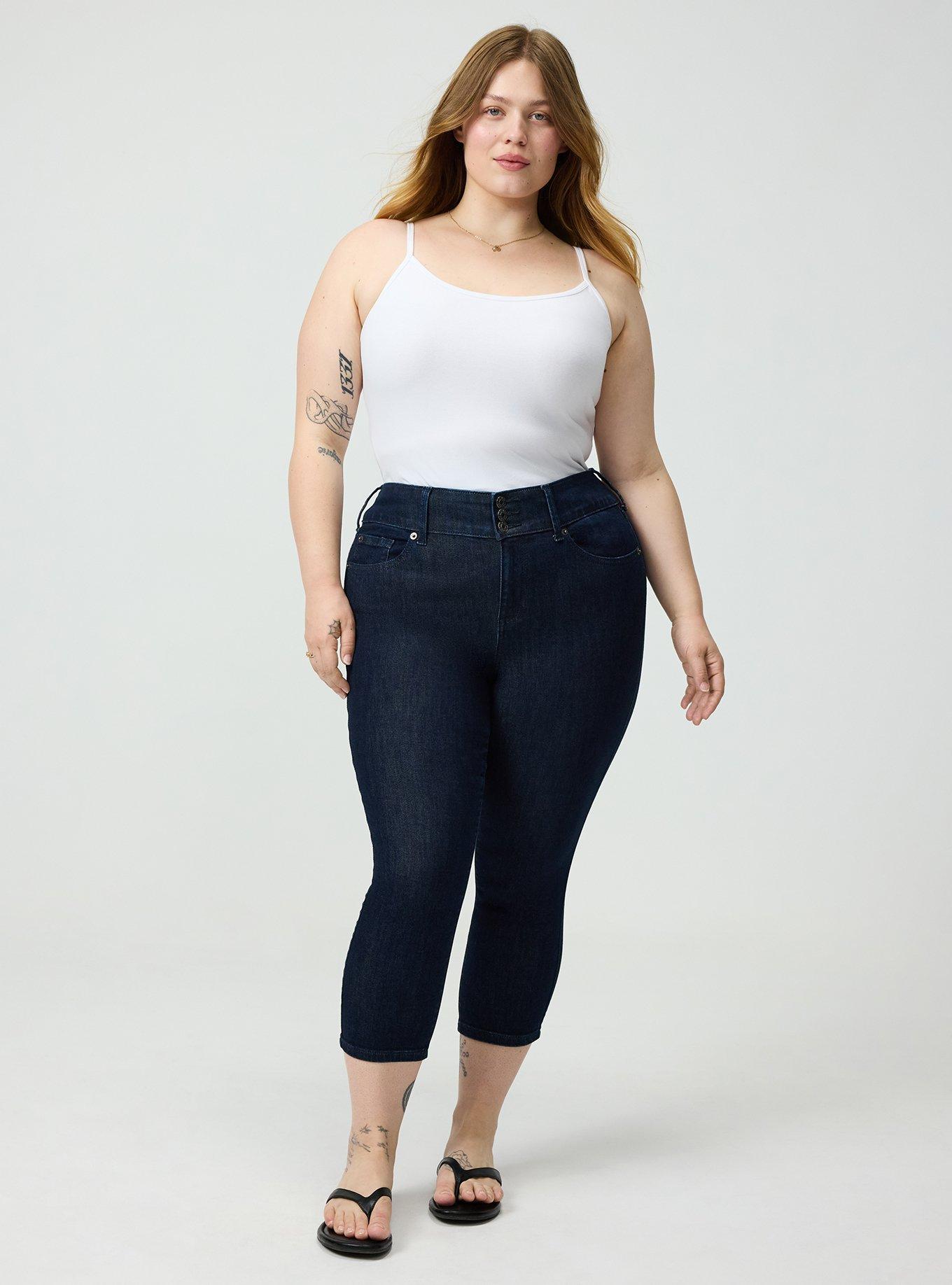 Skinny Jegging High-Rise Capri Jean, RINSE, alternate