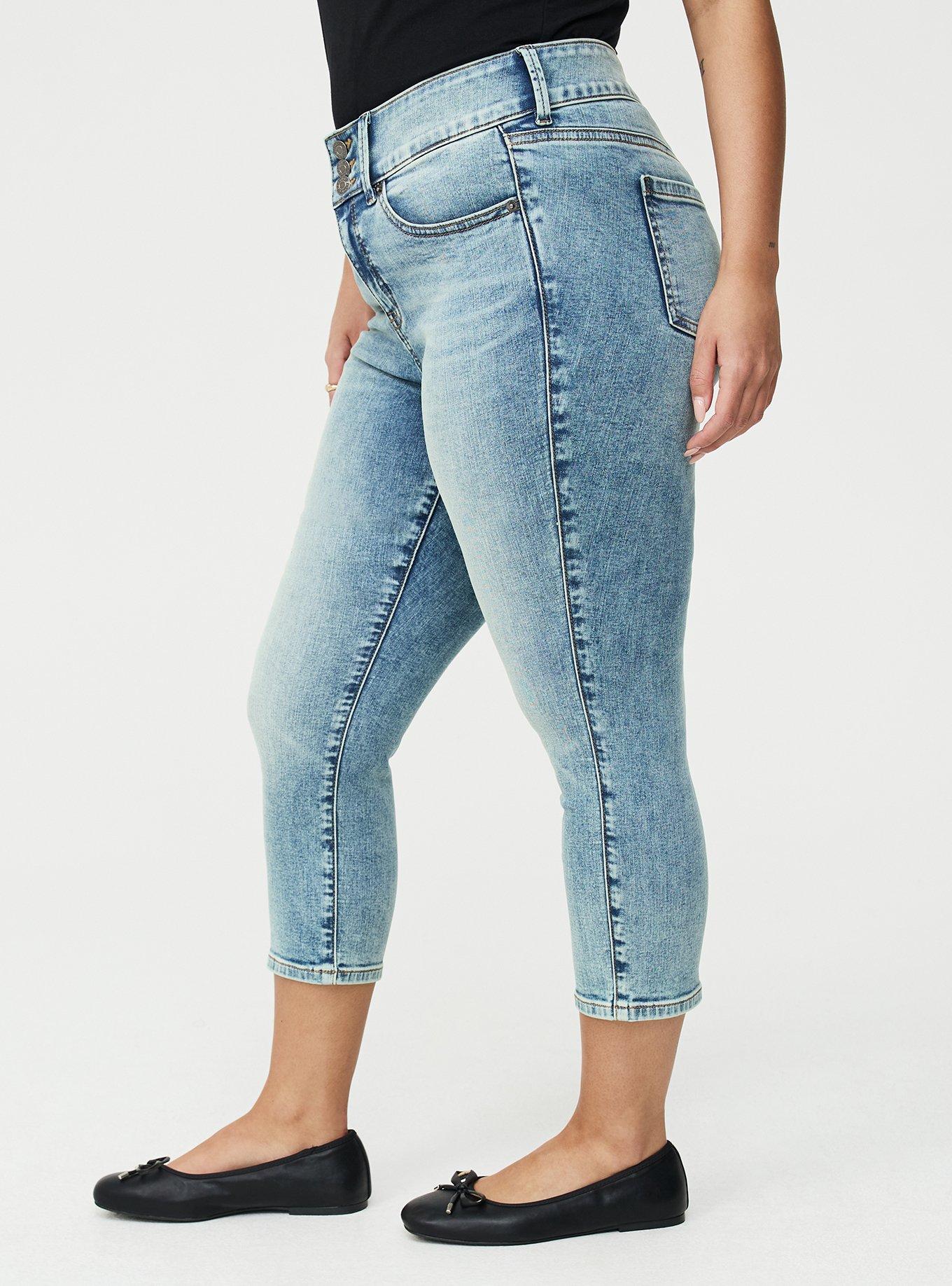 Skinny Jegging High-Rise Capri Jean, MAGNETIC, alternate