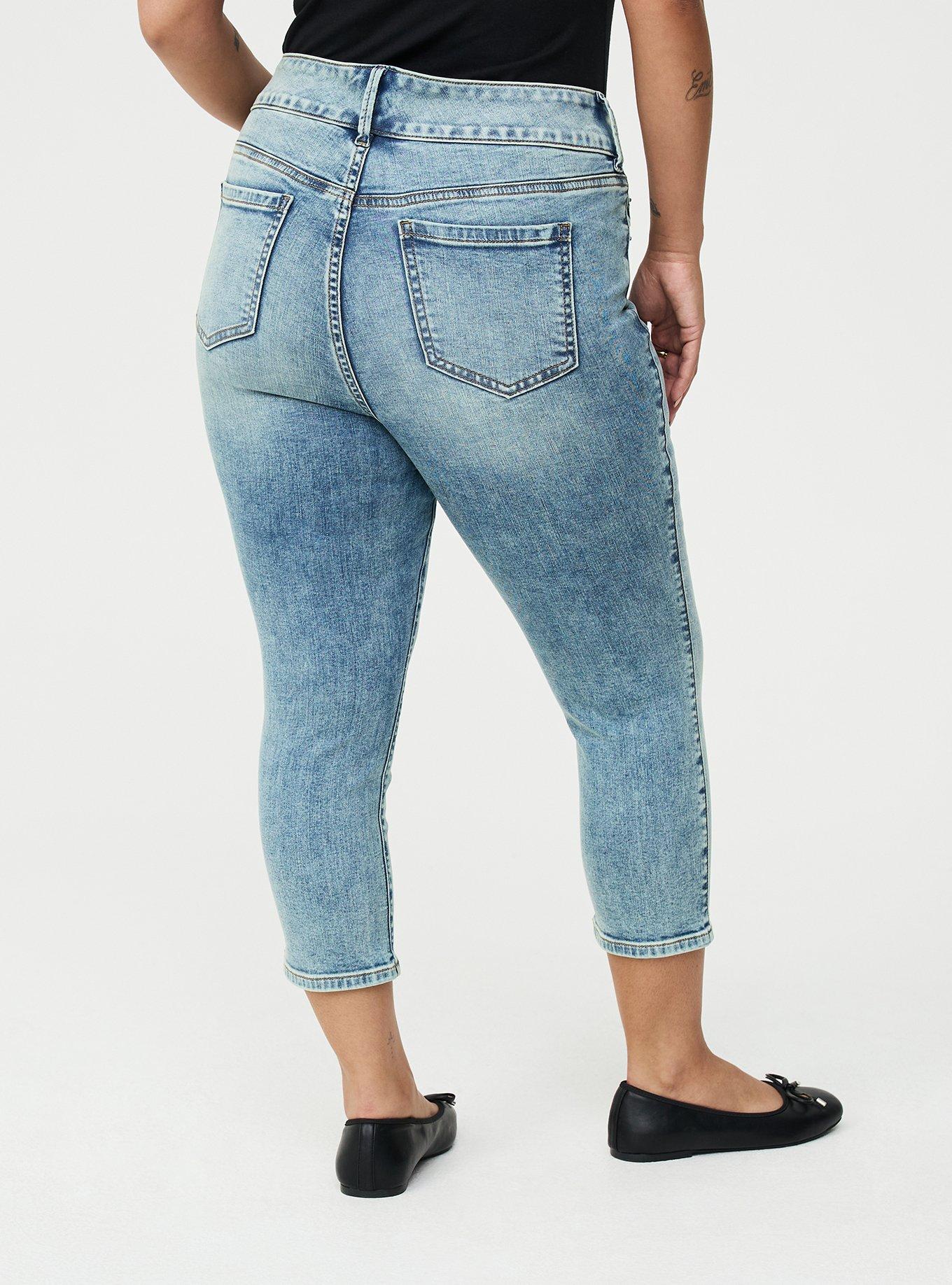 Skinny Jegging High-Rise Capri Jean, MAGNETIC, alternate