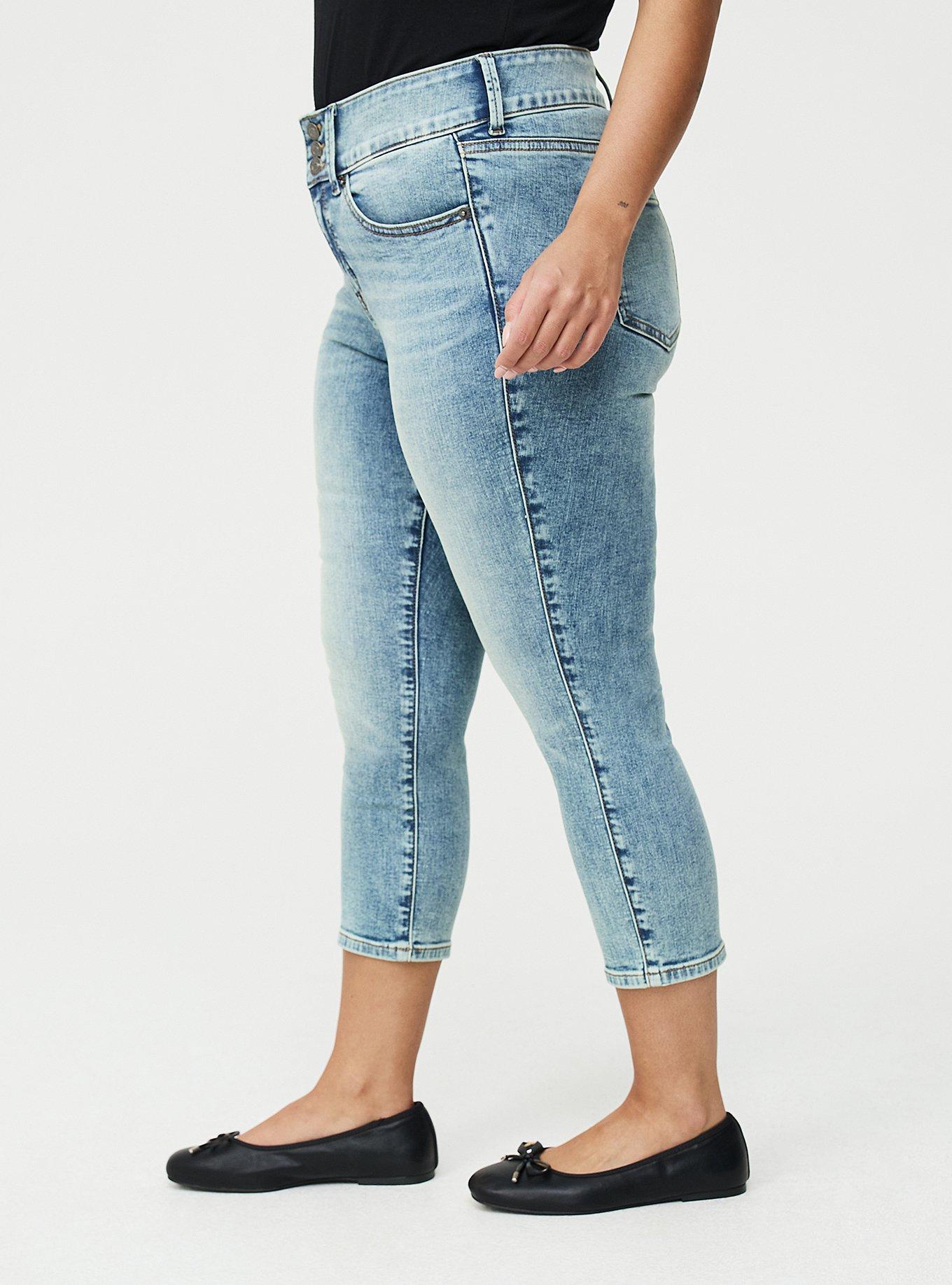 Skinny Jegging High-Rise Capri Jean, MAGNETIC, alternate