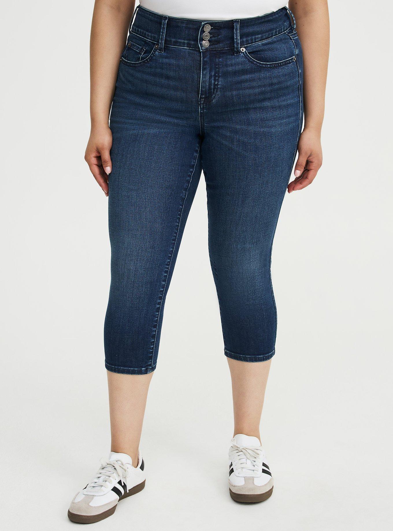 Skinny Jegging High-Rise Capri Jean, PISCES, alternate