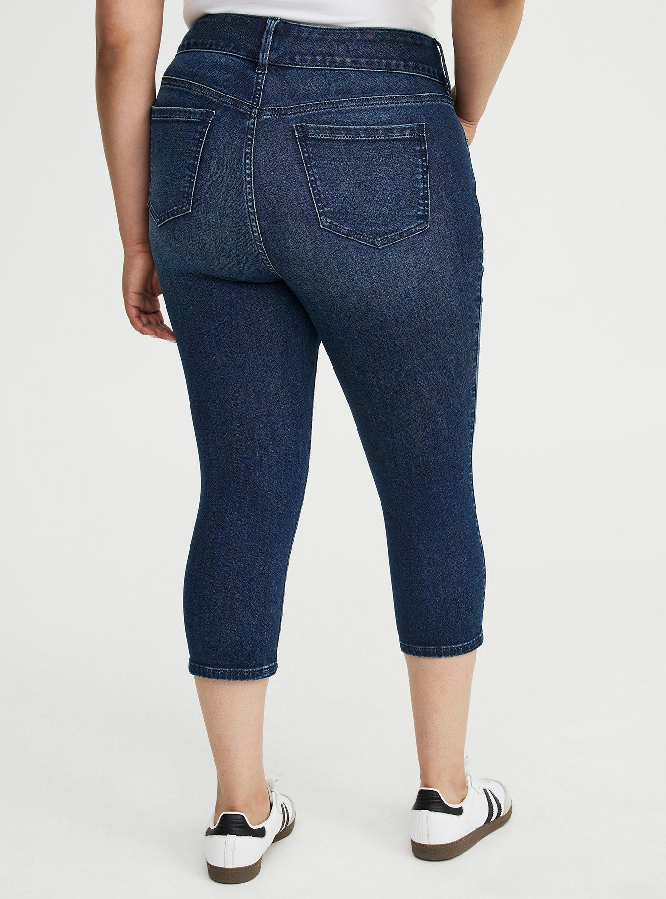 Skinny Jegging High-Rise Capri Jean, PISCES, alternate
