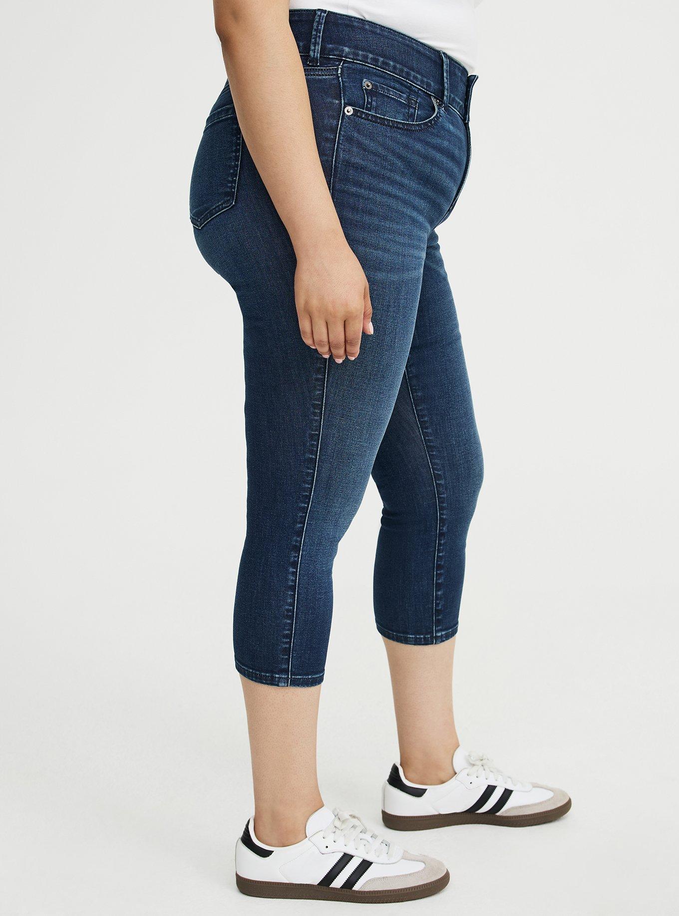 Skinny Jegging High-Rise Capri Jean, PISCES, alternate