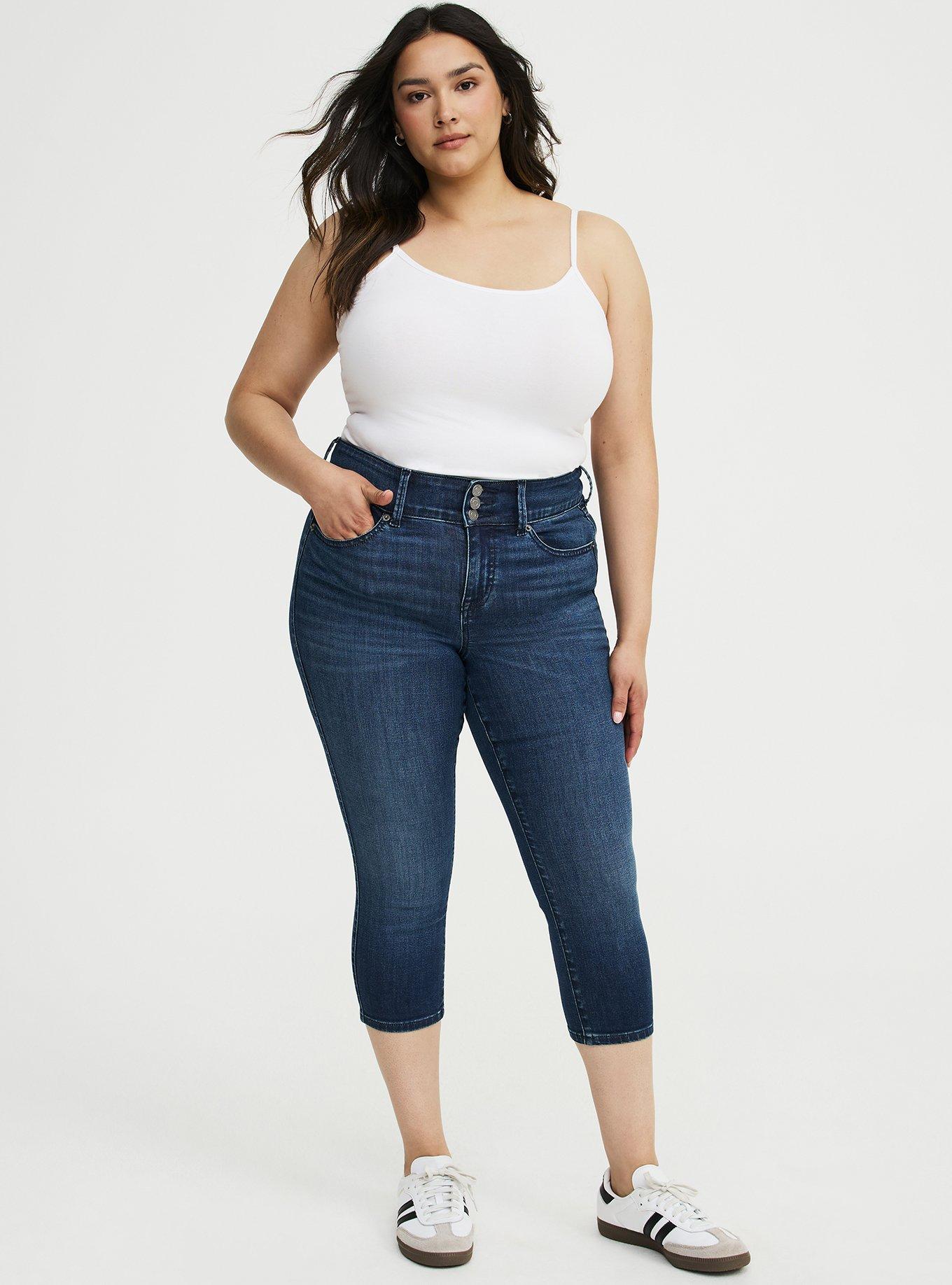 Skinny Jegging High-Rise Capri Jean, PISCES, alternate