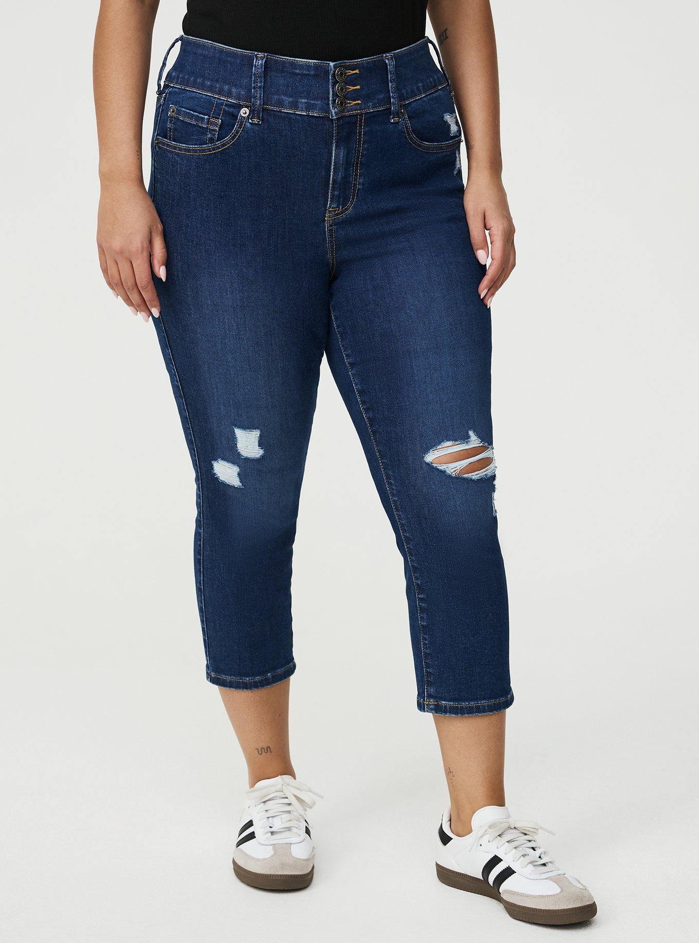 Skinny Jegging High-Rise Capri Jean, SATELLITE, alternate