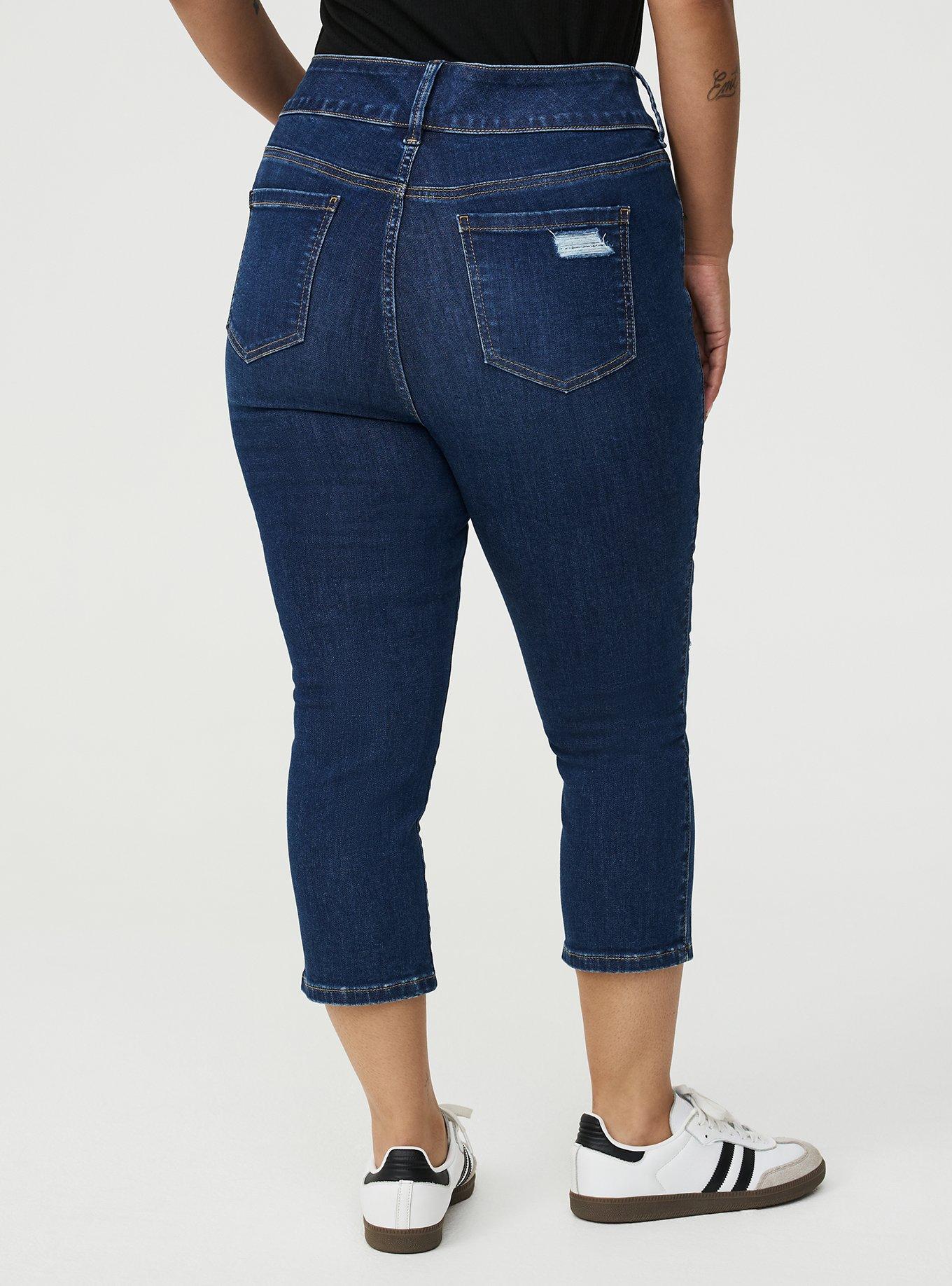Skinny Jegging High-Rise Capri Jean, SATELLITE, alternate