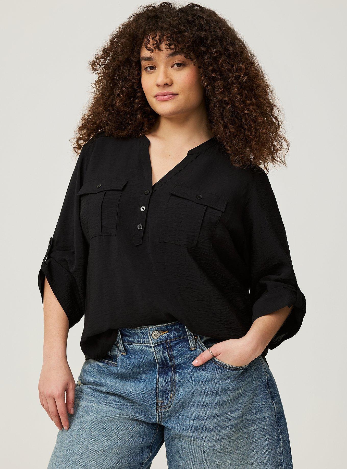 Harper 3/4 Sleeve Pullover Blouse