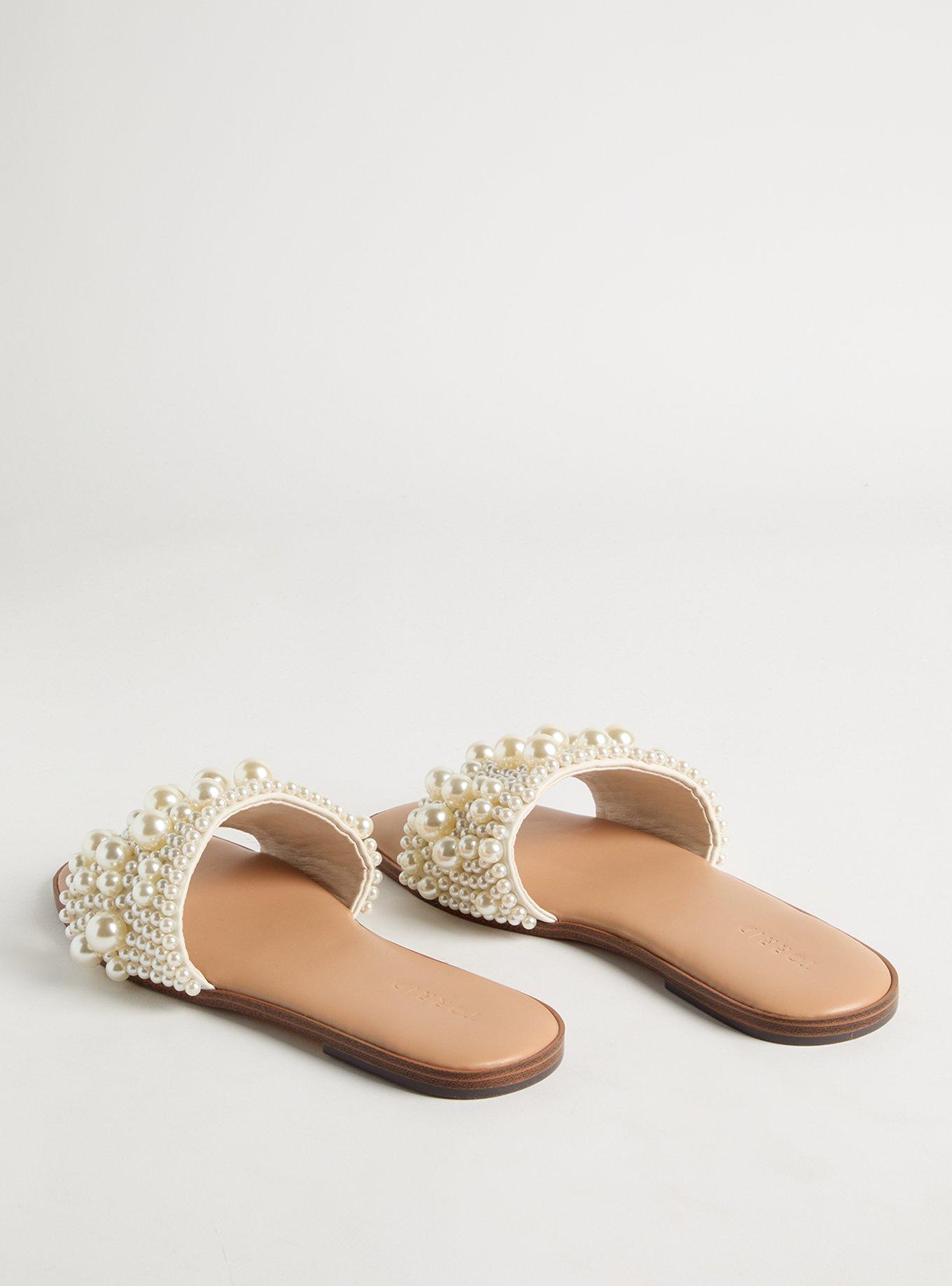 Pearl Embellished Slide (WW)