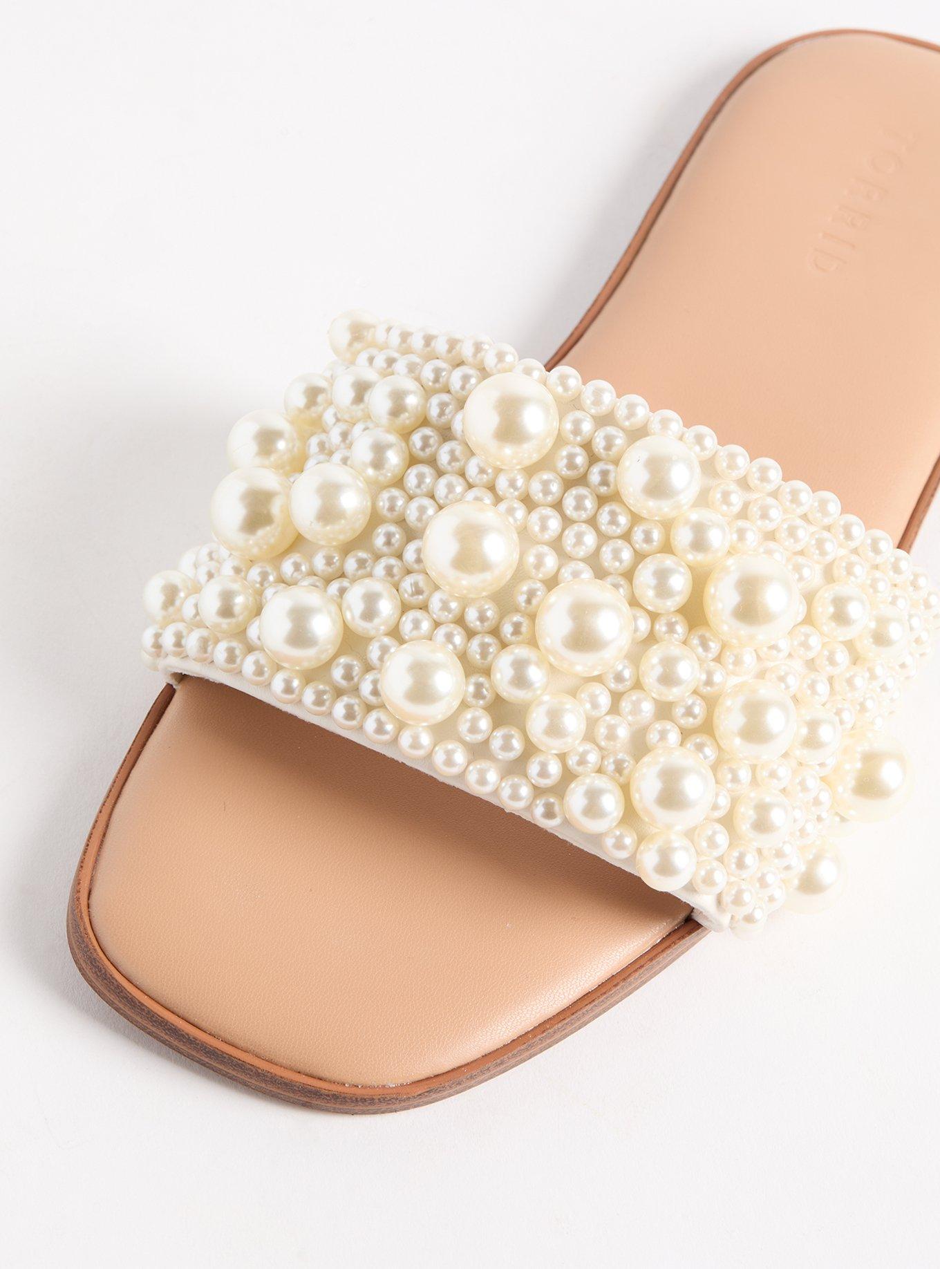 Pearl Embellished Slide (WW)