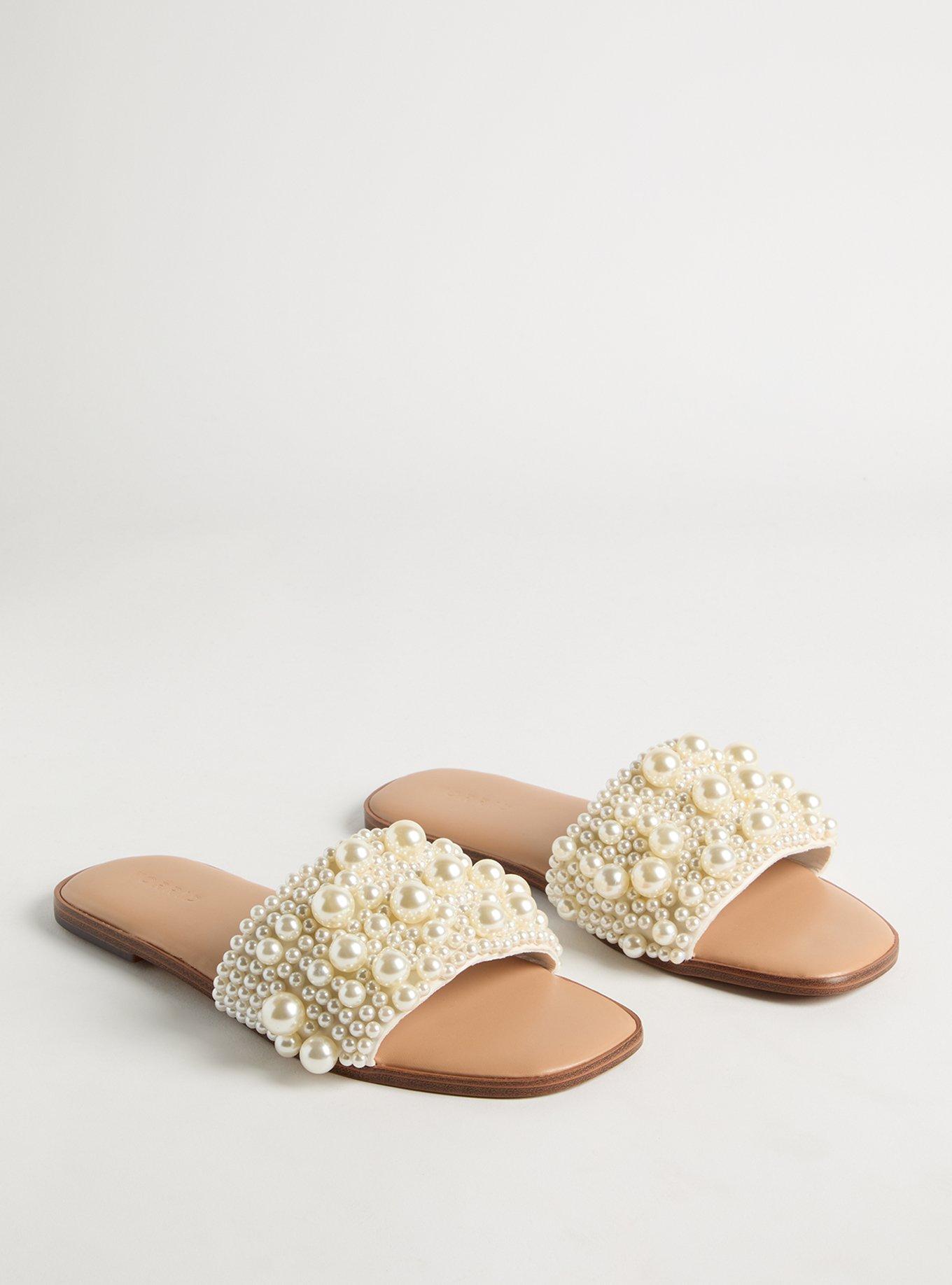 Pearl Embellished Slide (WW)