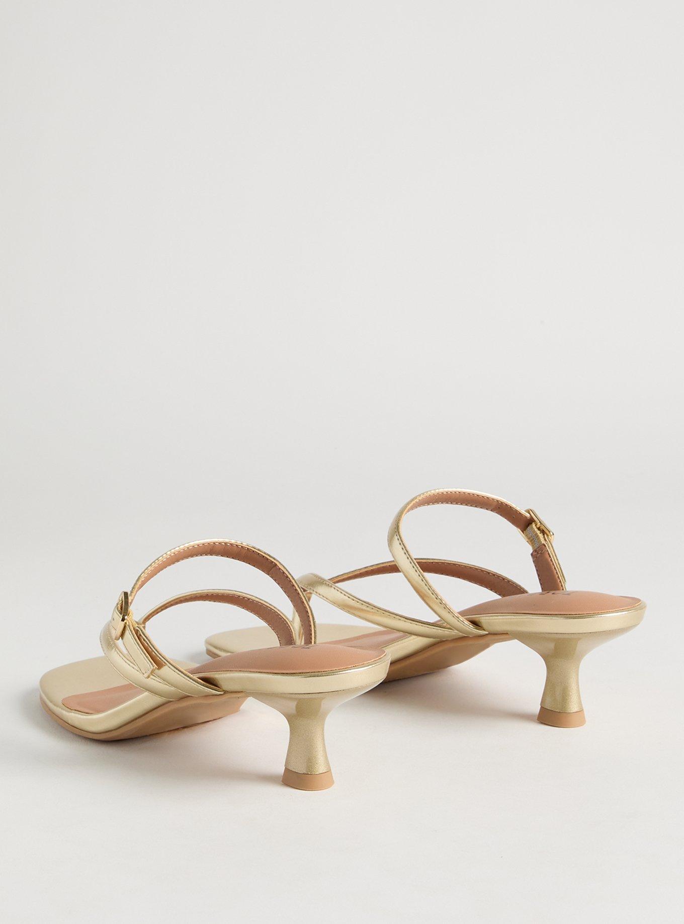 Kitten Heel Thong Sandal (M)