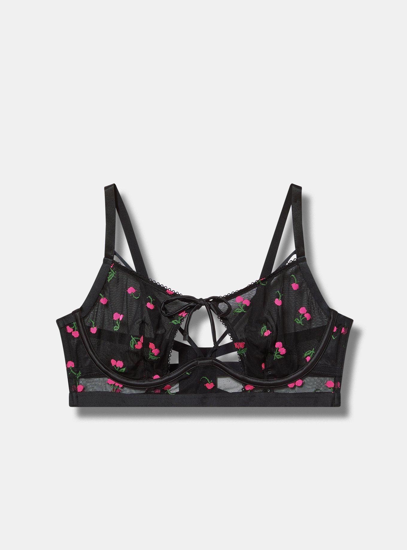 Cherry Lace Underwire Bra