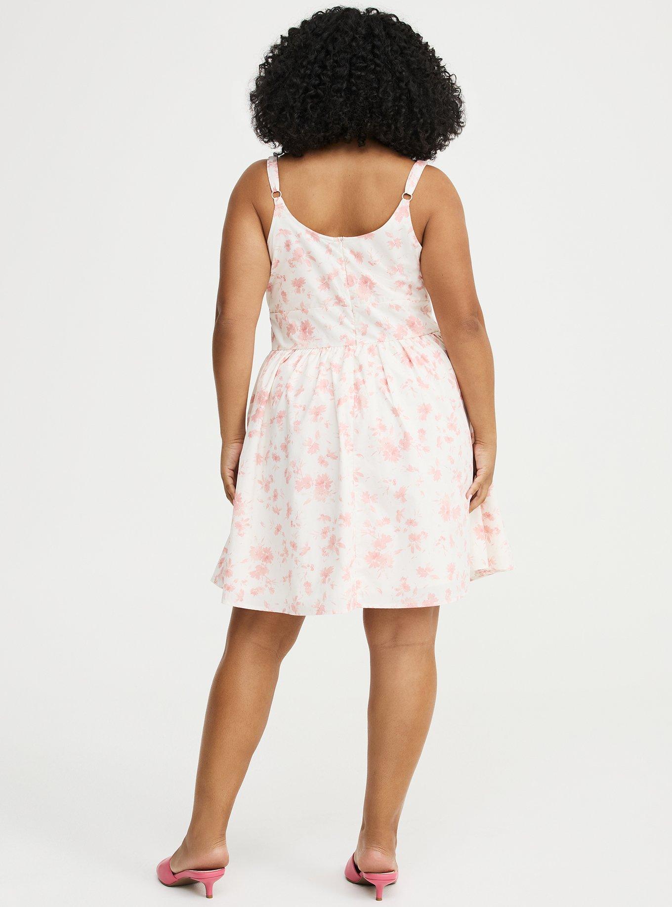 Corset Detail Mini Dress, REFRESHING SUNFLOWER FLORAL PINK, alternate