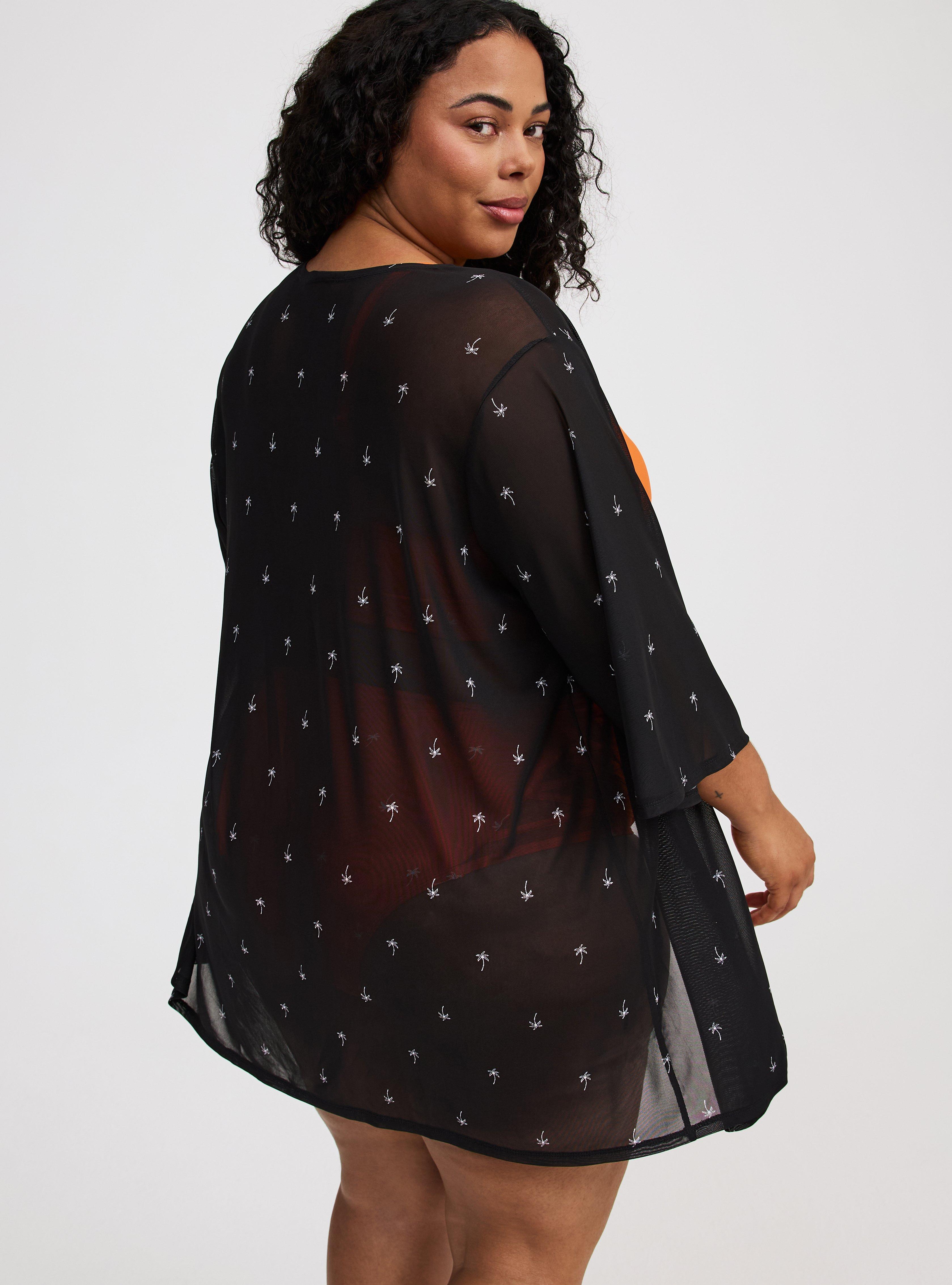 Mesh Kimono Cover-Up