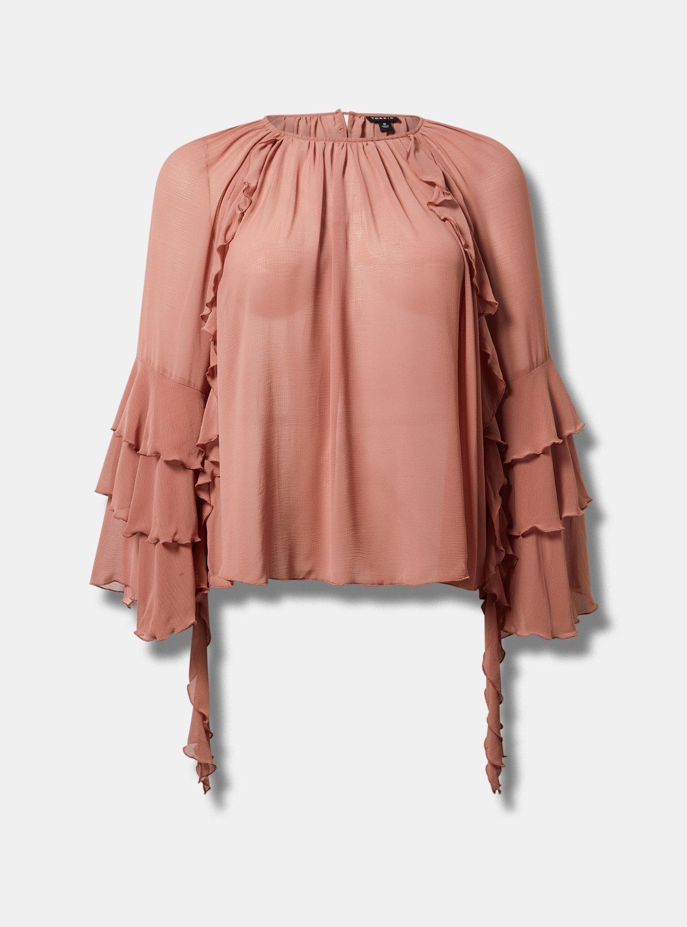 Long Sleeve Ruffle Top