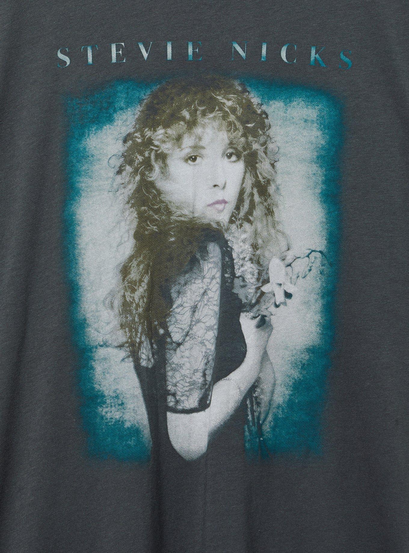 Stevie Nicks Oversized Cotton Crew Tunic Tee