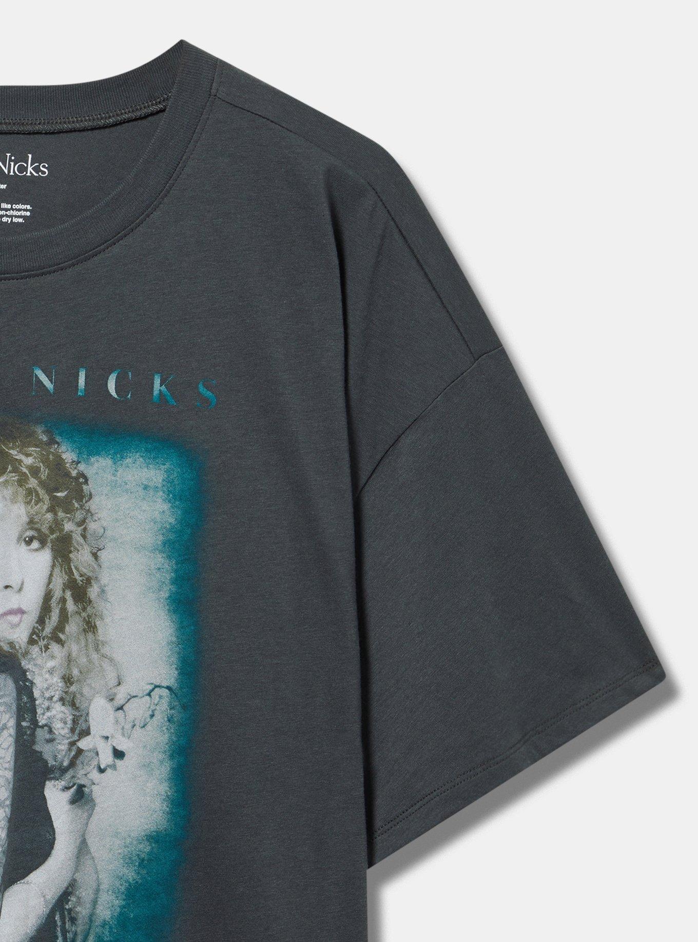 Stevie Nicks Oversized Cotton Crew Tunic Tee
