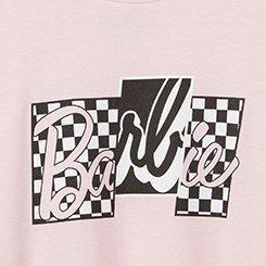 Barbie Oversized Cotton Crew Tee, ALMOND BLOSSOM, swatch