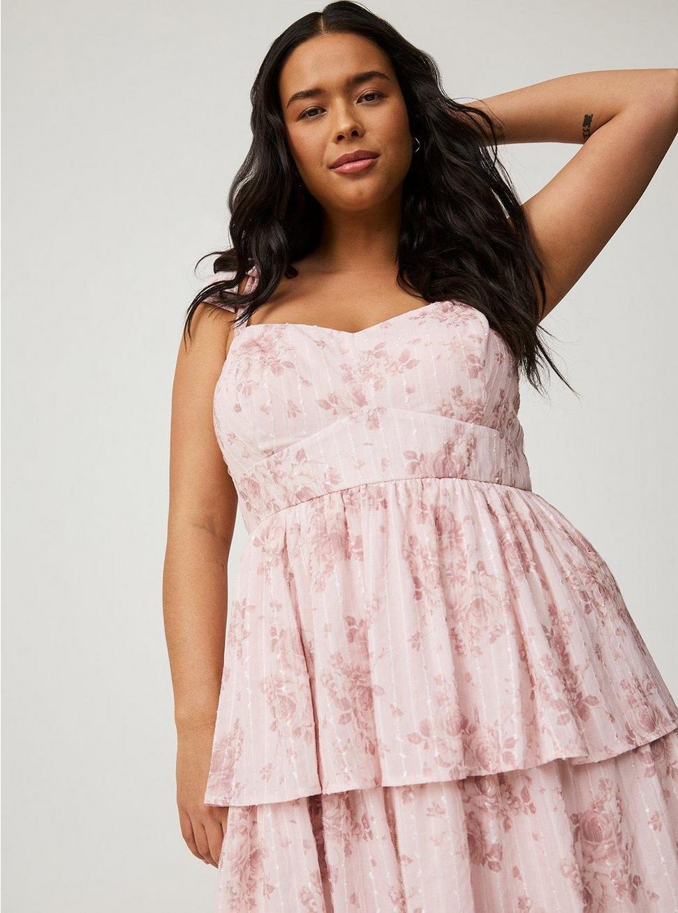 Plus Size - Sweetheart Tiered Midi Dress - Torrid Plus Size - Sweetheart Tiered Midi Dress - Torrid