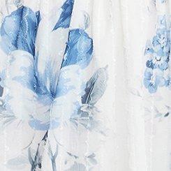 Sweetheart Tiered Midi Dress, MOZART FLORAL BLUE, swatch