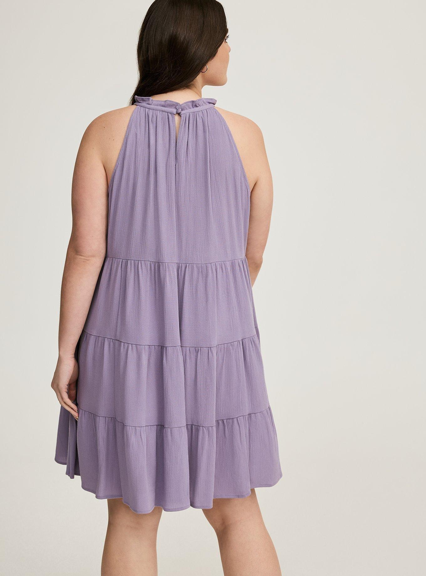 Mini Crinkle Gauze Tiered Dress