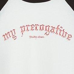 Plus Size Britney Spears Classic Cotton Raglan Tee, BLANC DE BLANC, swatch