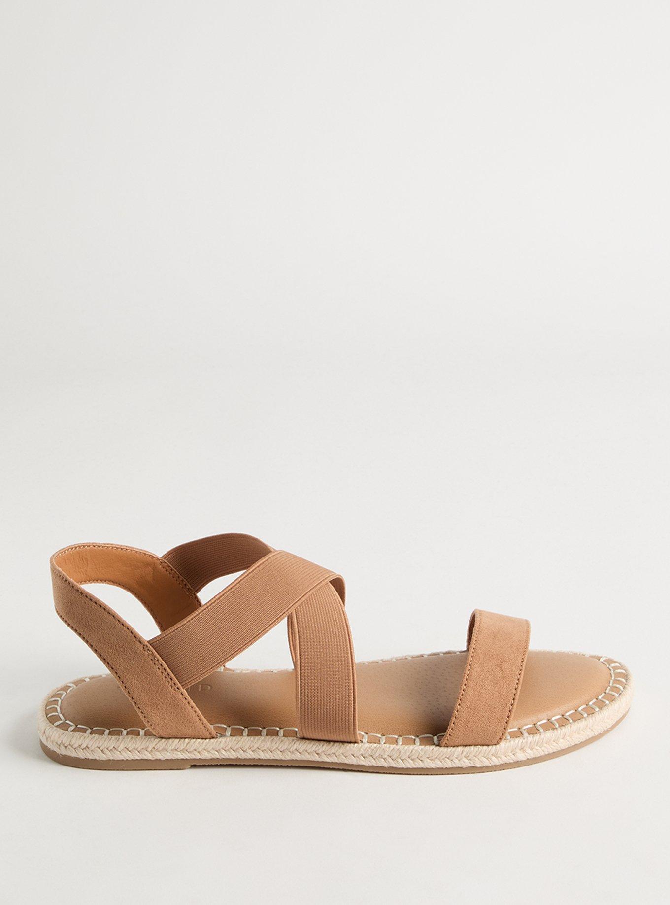 Stretch Band Espadrille Gladiator Sandal (WW)