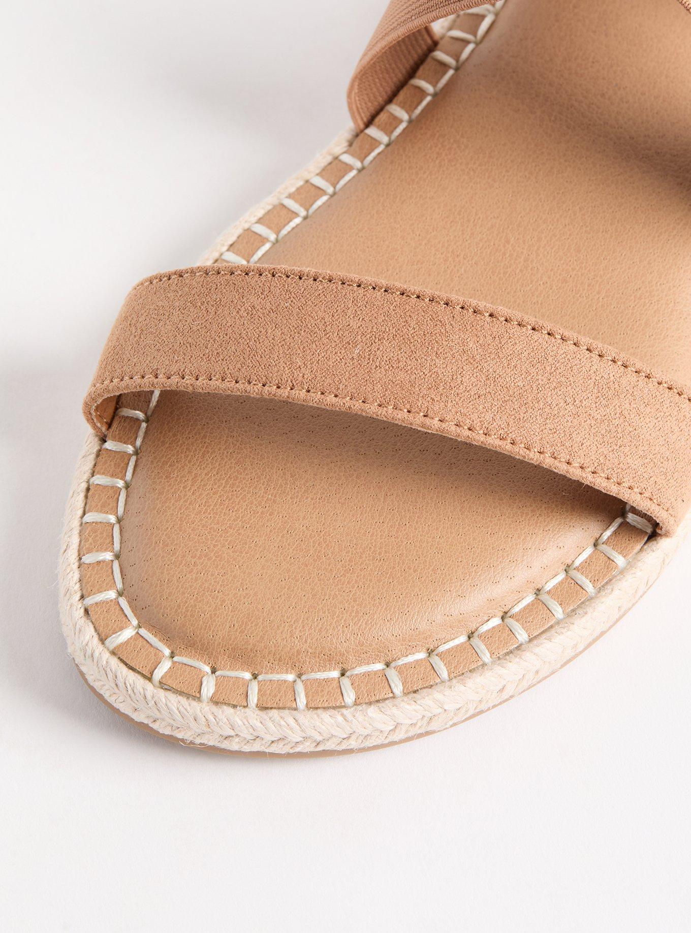 Stretch Band Espadrille Gladiator Sandal (WW)