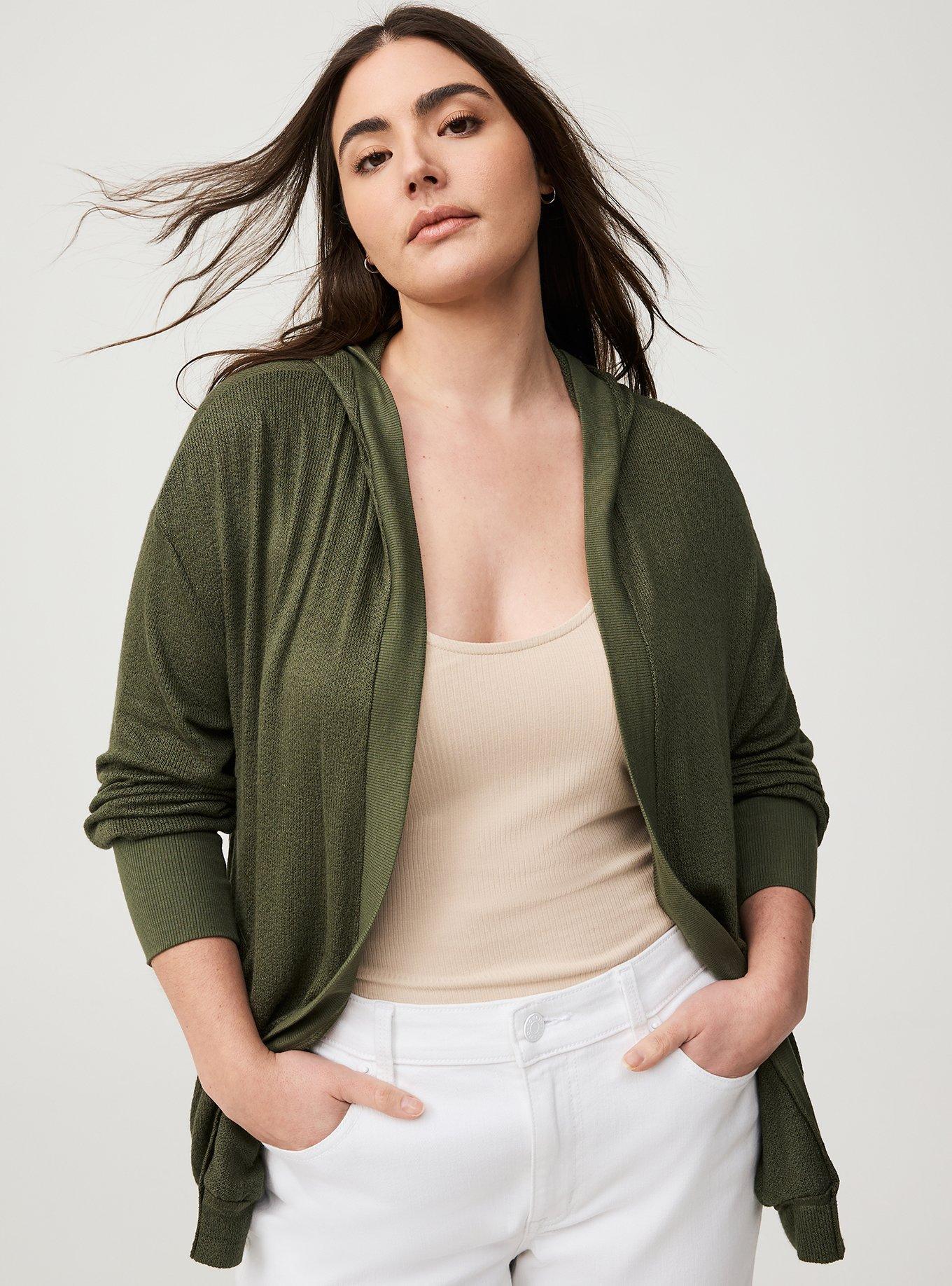 Open Hooded Cardigan