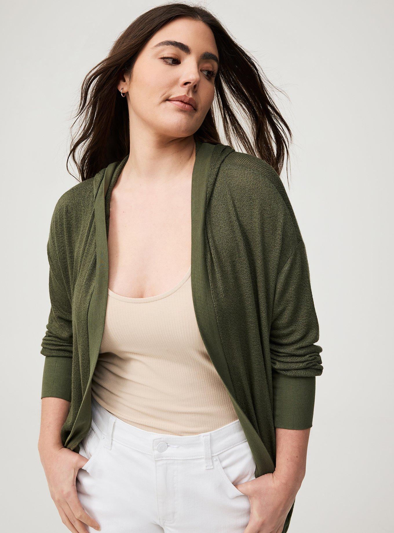 Open Hooded Cardigan
