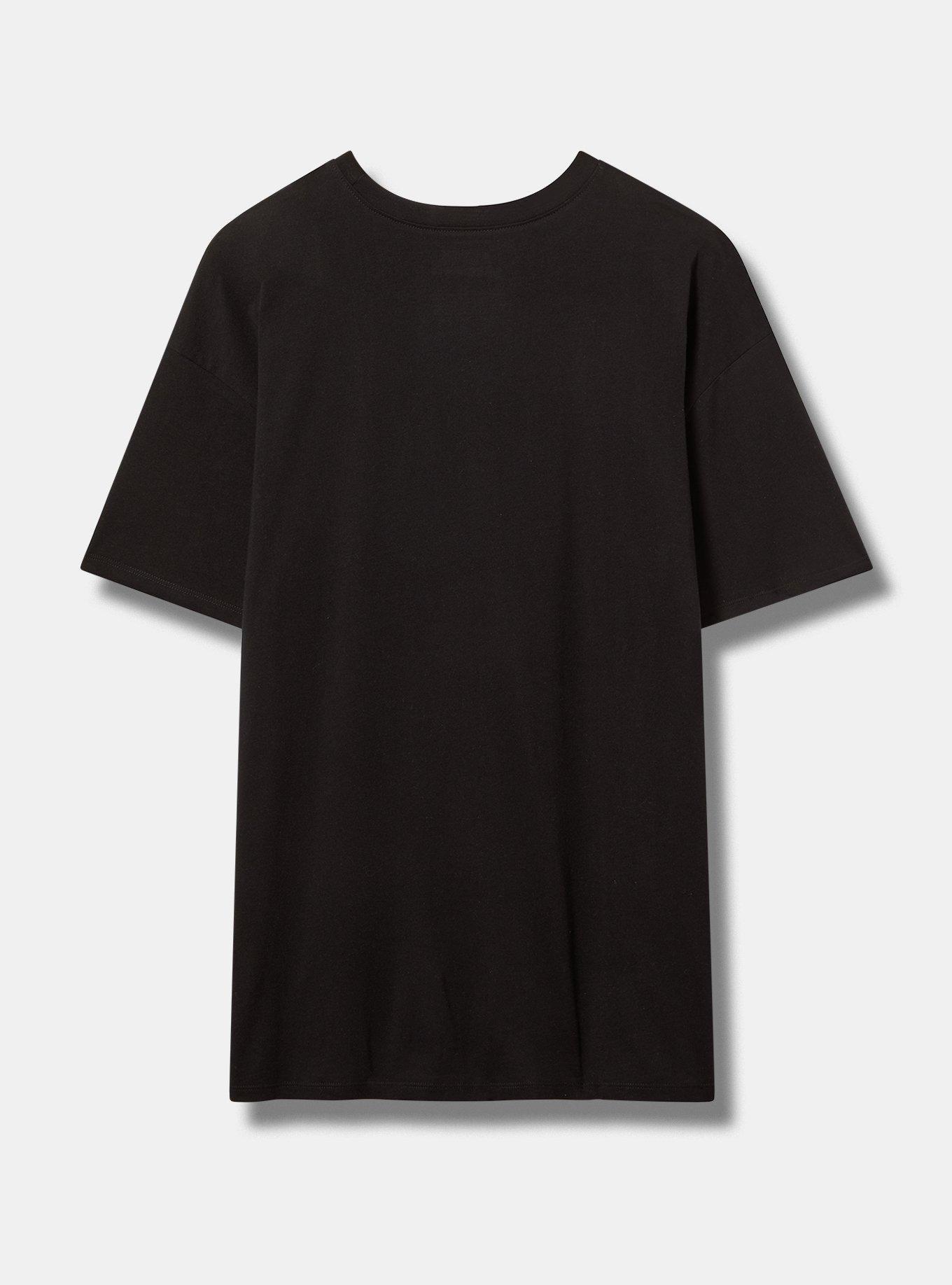 Black Sabbath Oversized Cotton Crew Tunic Tee