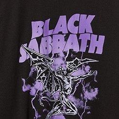 Black Sabbath Oversized Cotton Crew Tunic Tee, DEEP BLACK, swatch