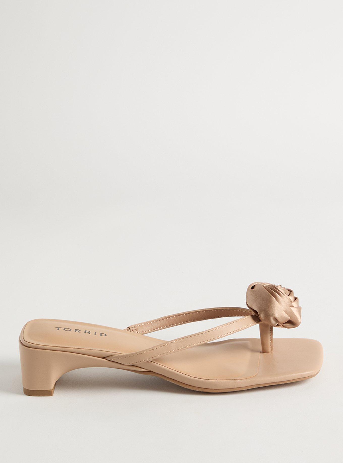 Floral Thong Heeled Sandal (WW)