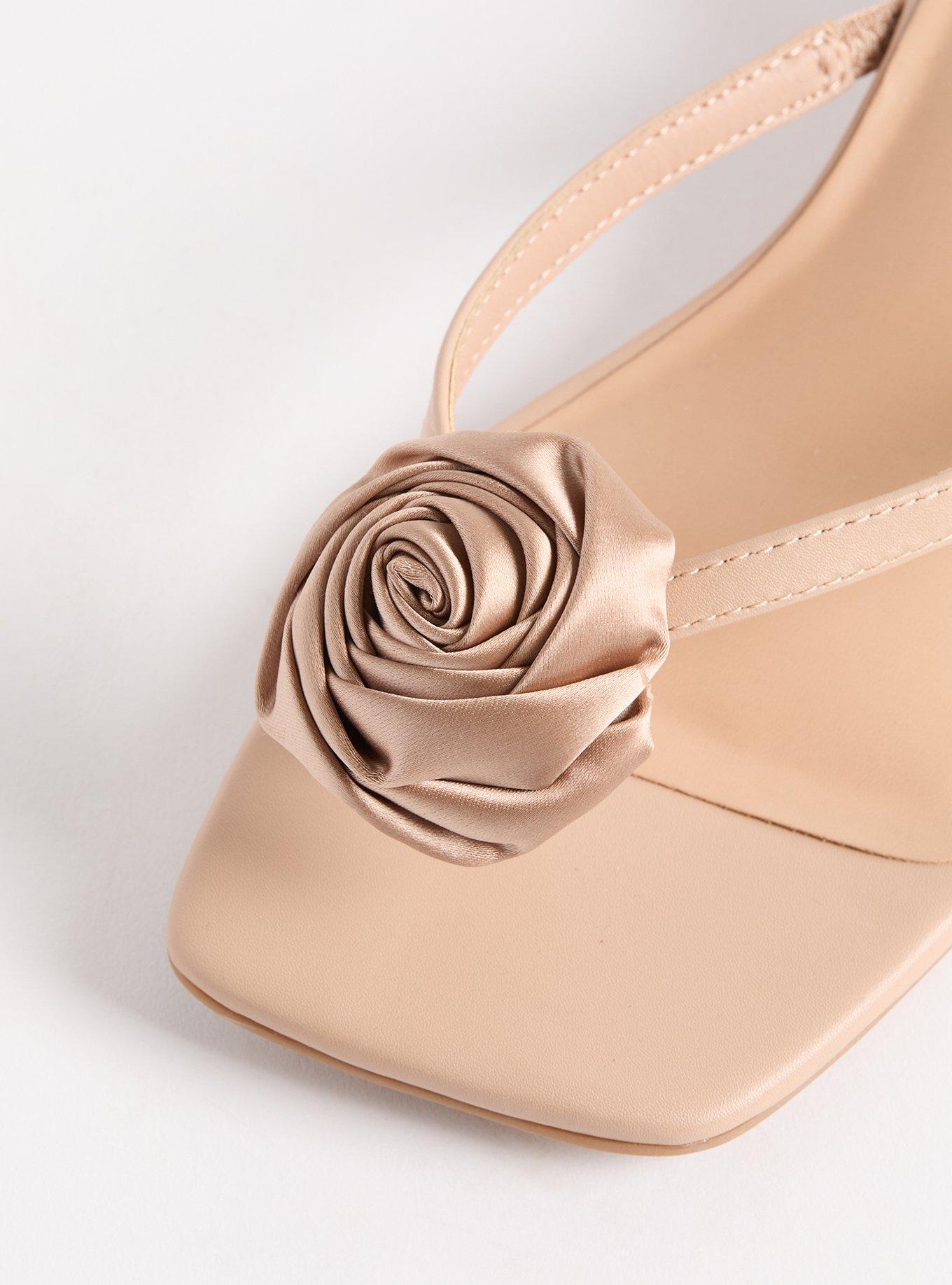 Floral Thong Heeled Sandal (WW)