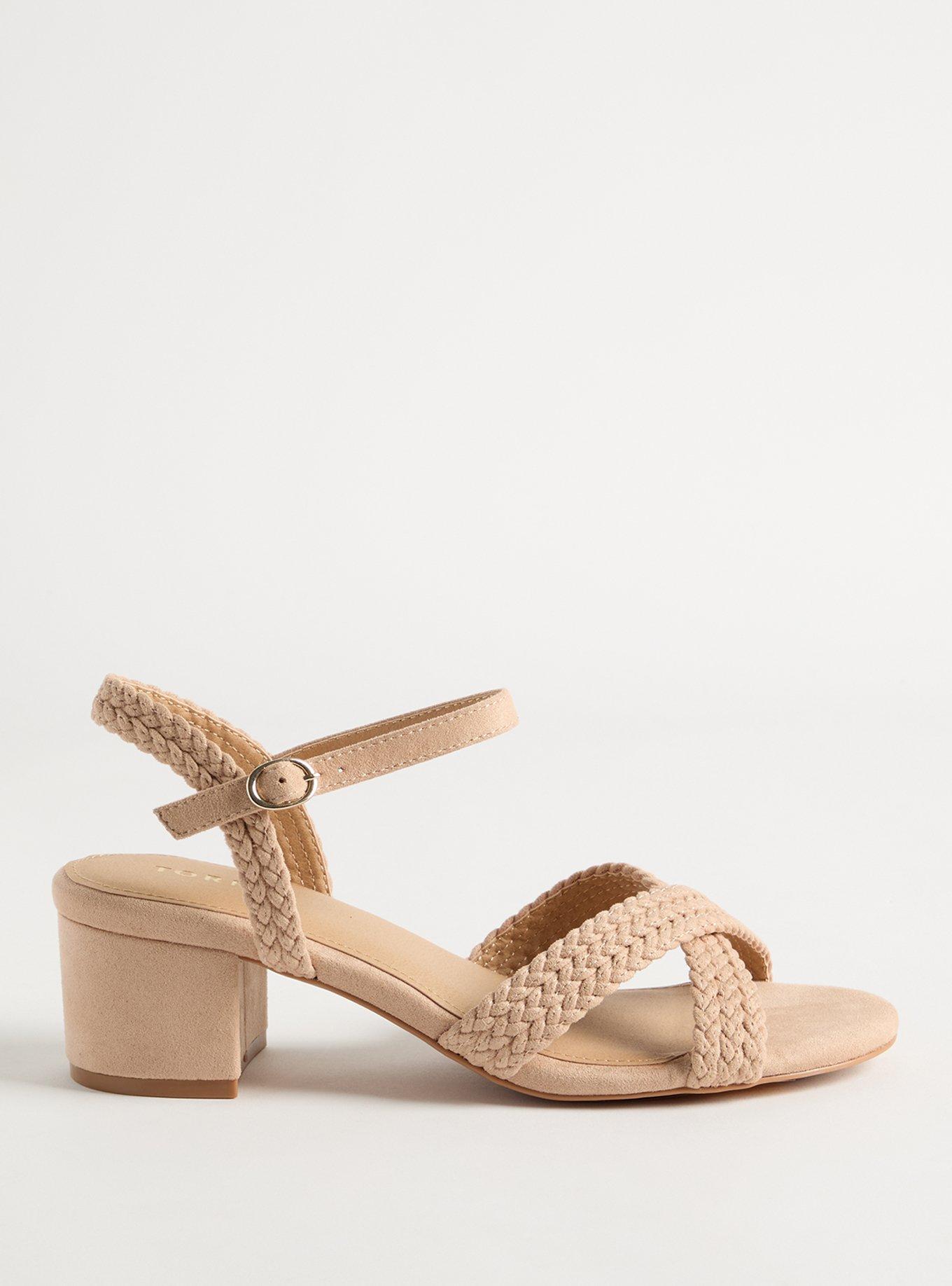 Braided Block Heel Sandal (WW)