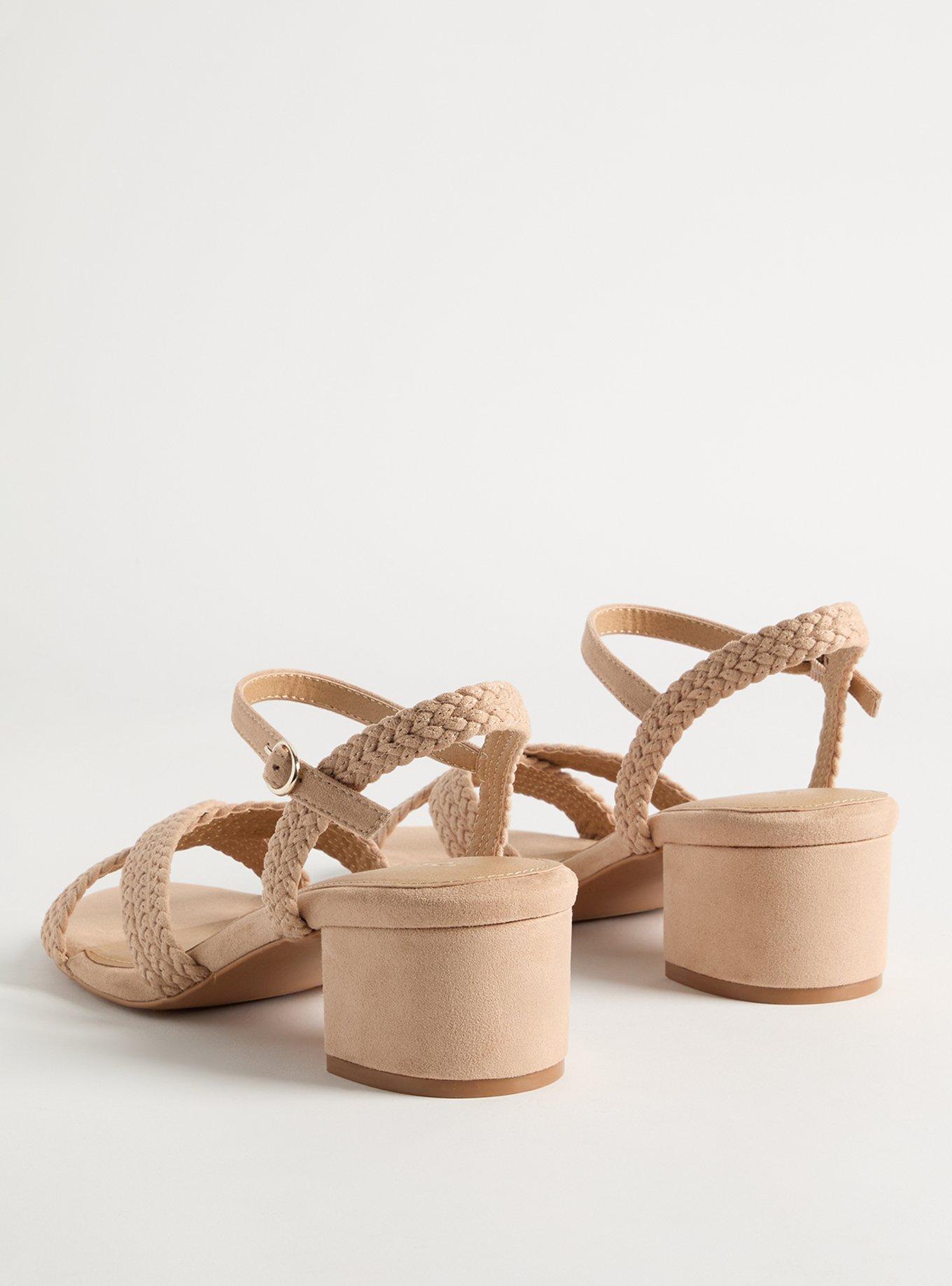 Braided Block Heel Sandal (WW)