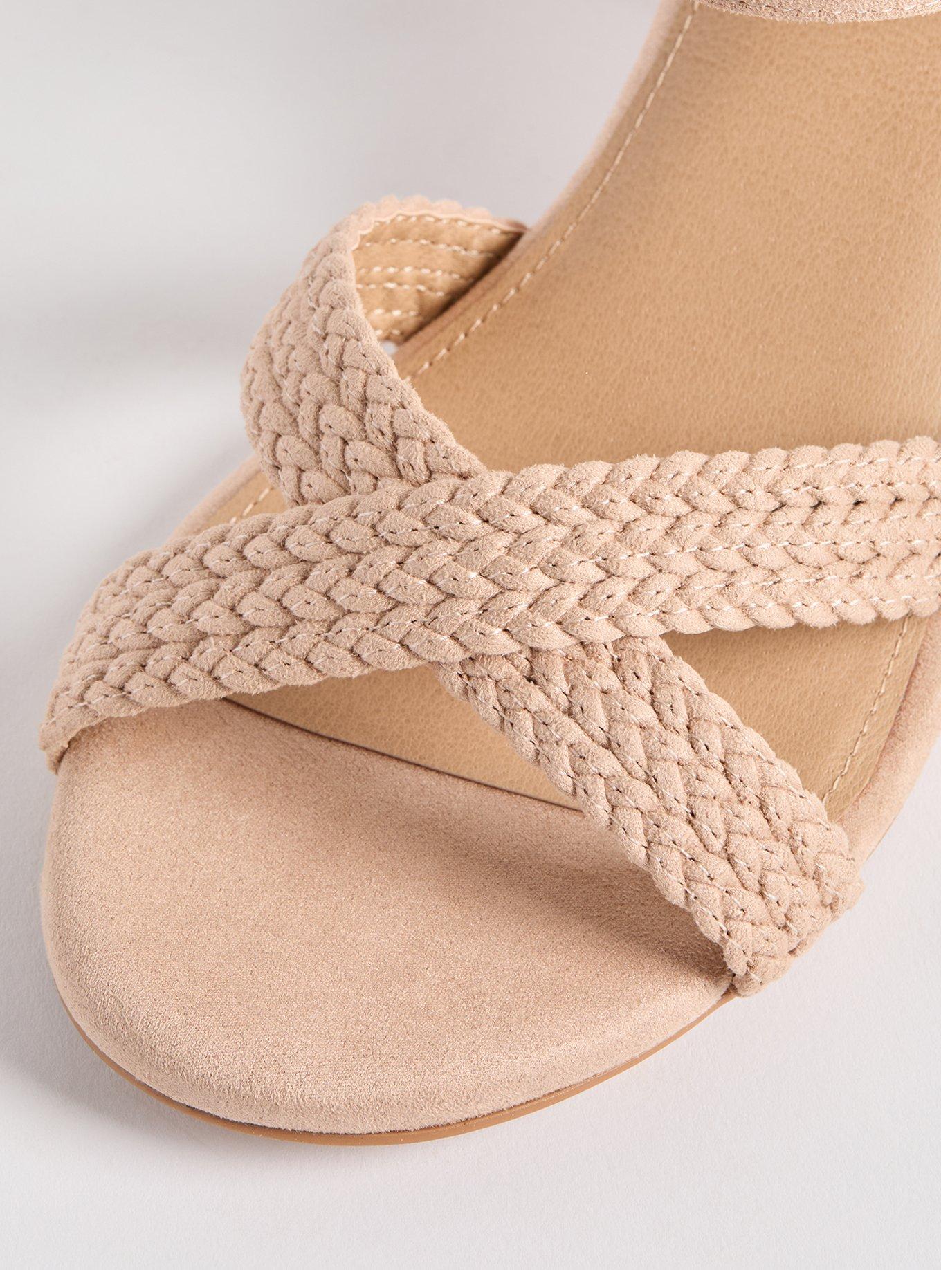 Braided Block Heel Sandal (WW)