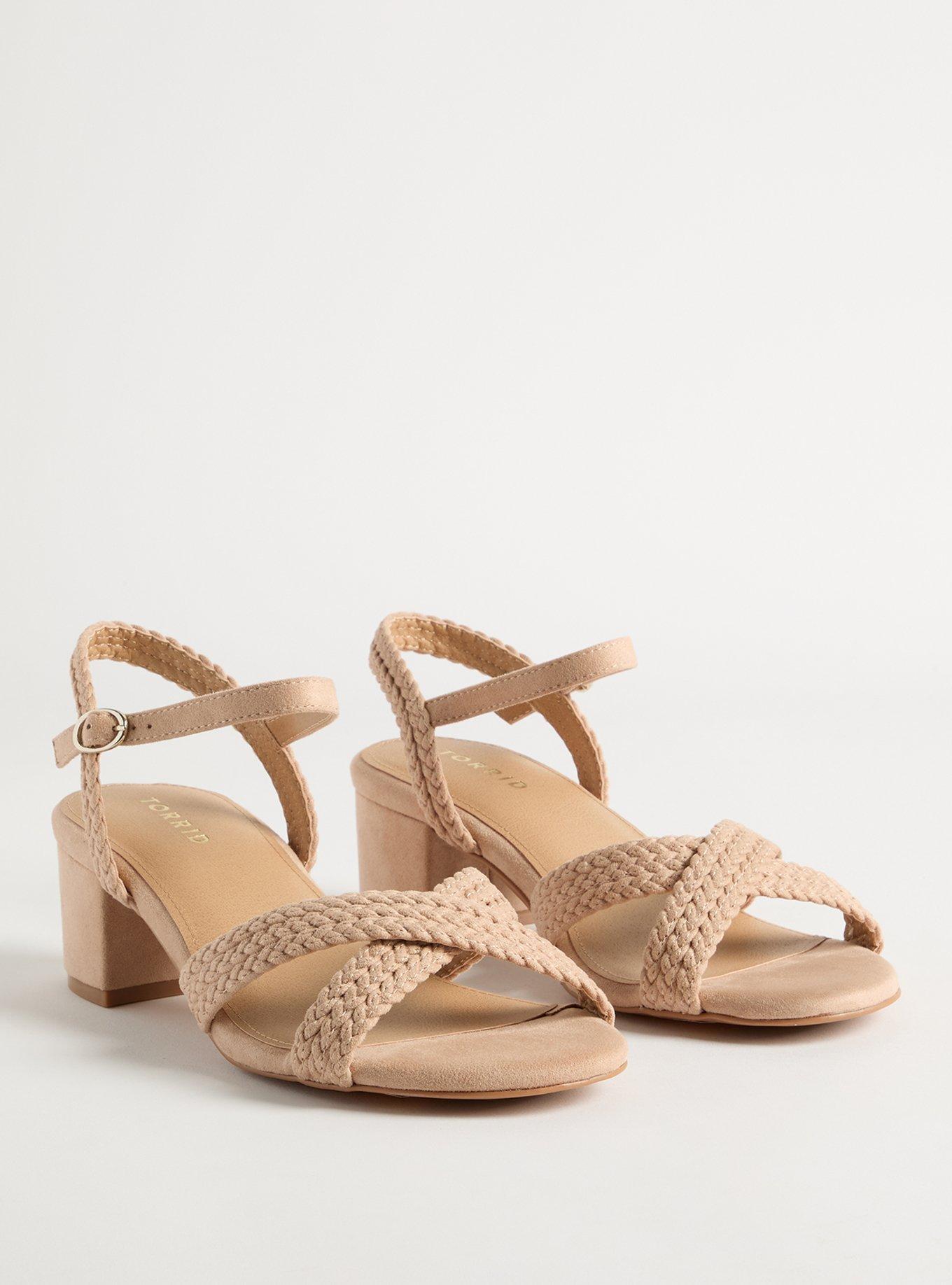 Braided Block Heel Sandal (WW)