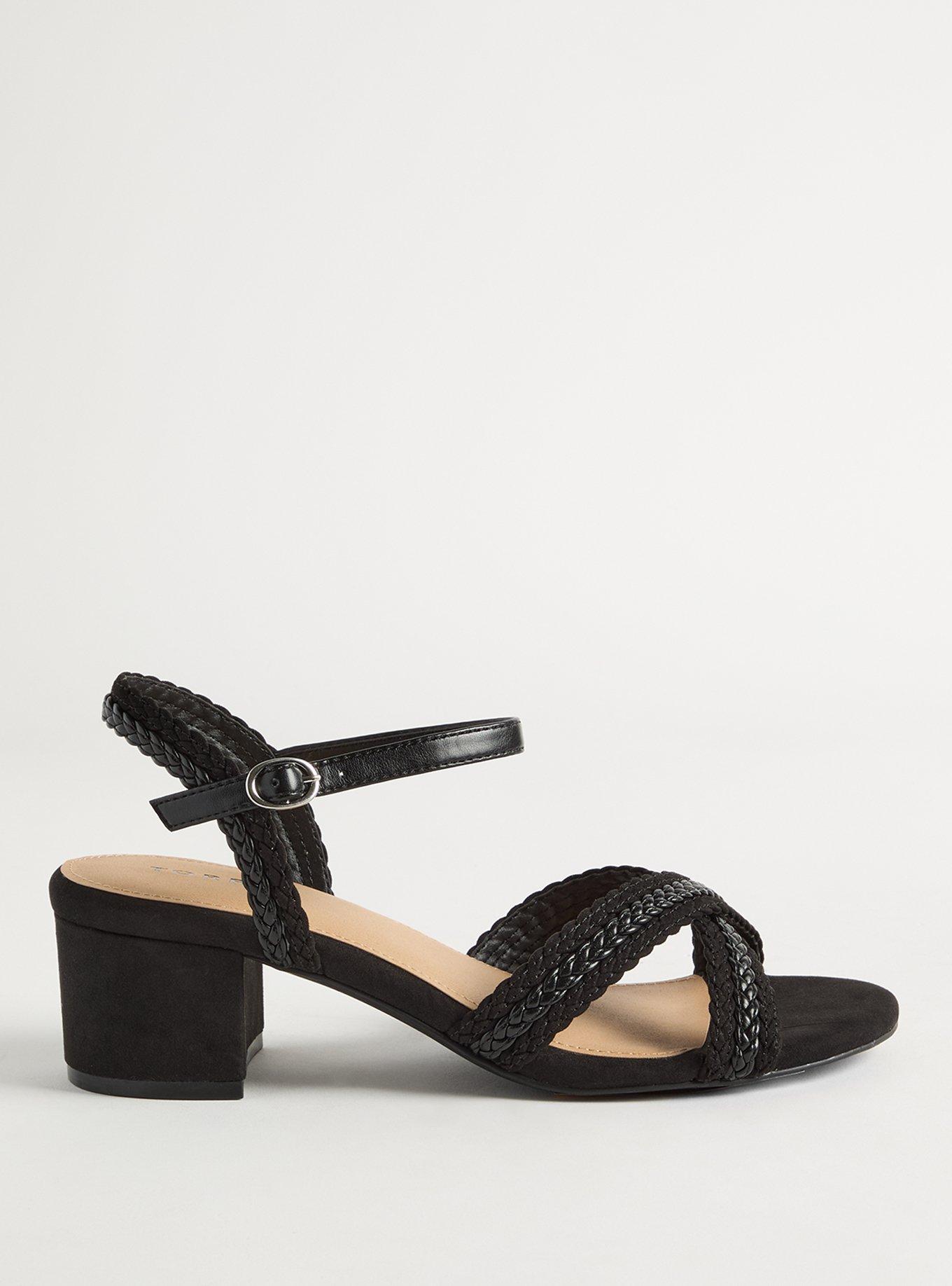 Braided Block Heel Sandal (WW)