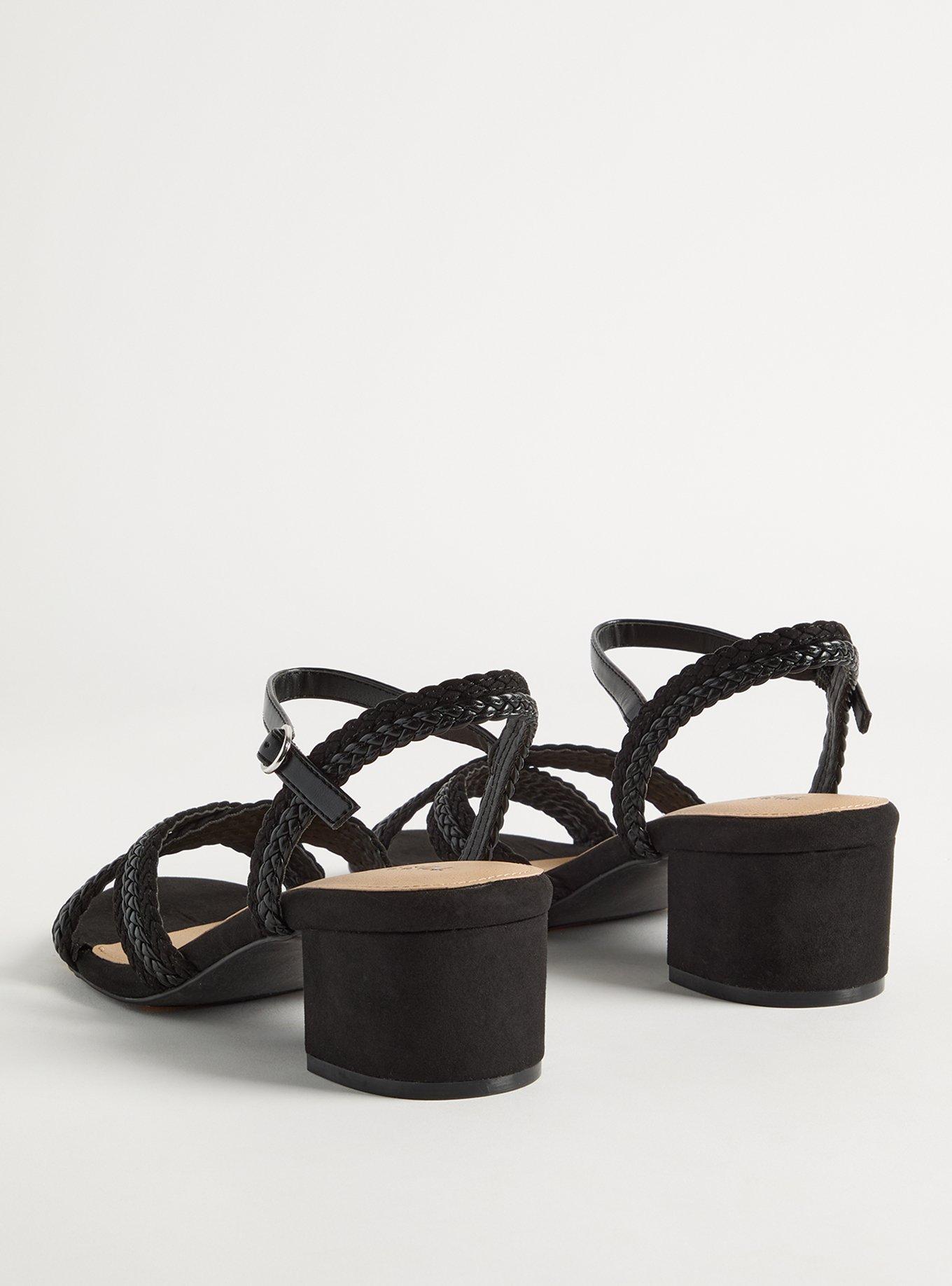 Braided Block Heel Sandal (WW)