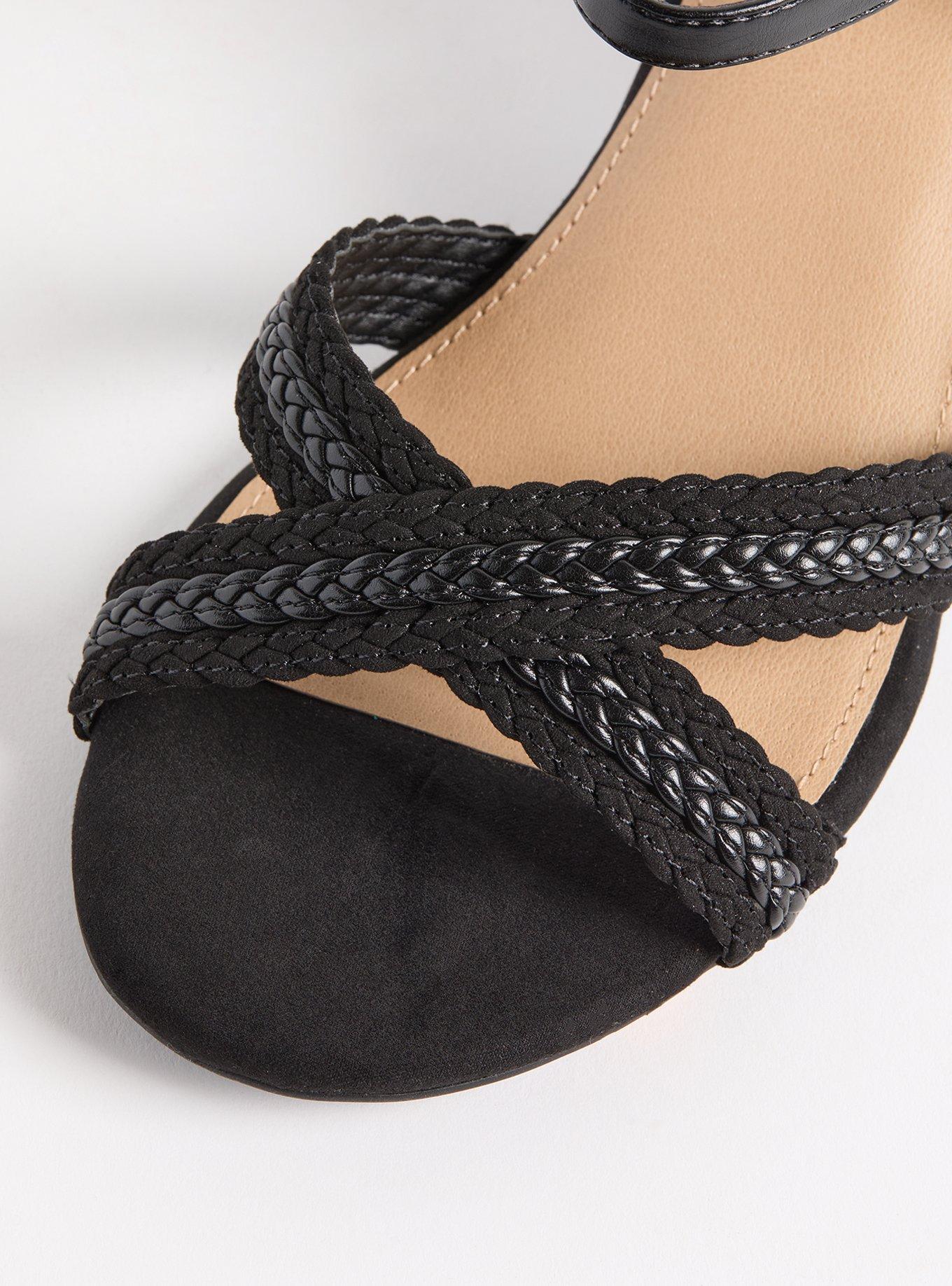 Braided Block Heel Sandal (WW)