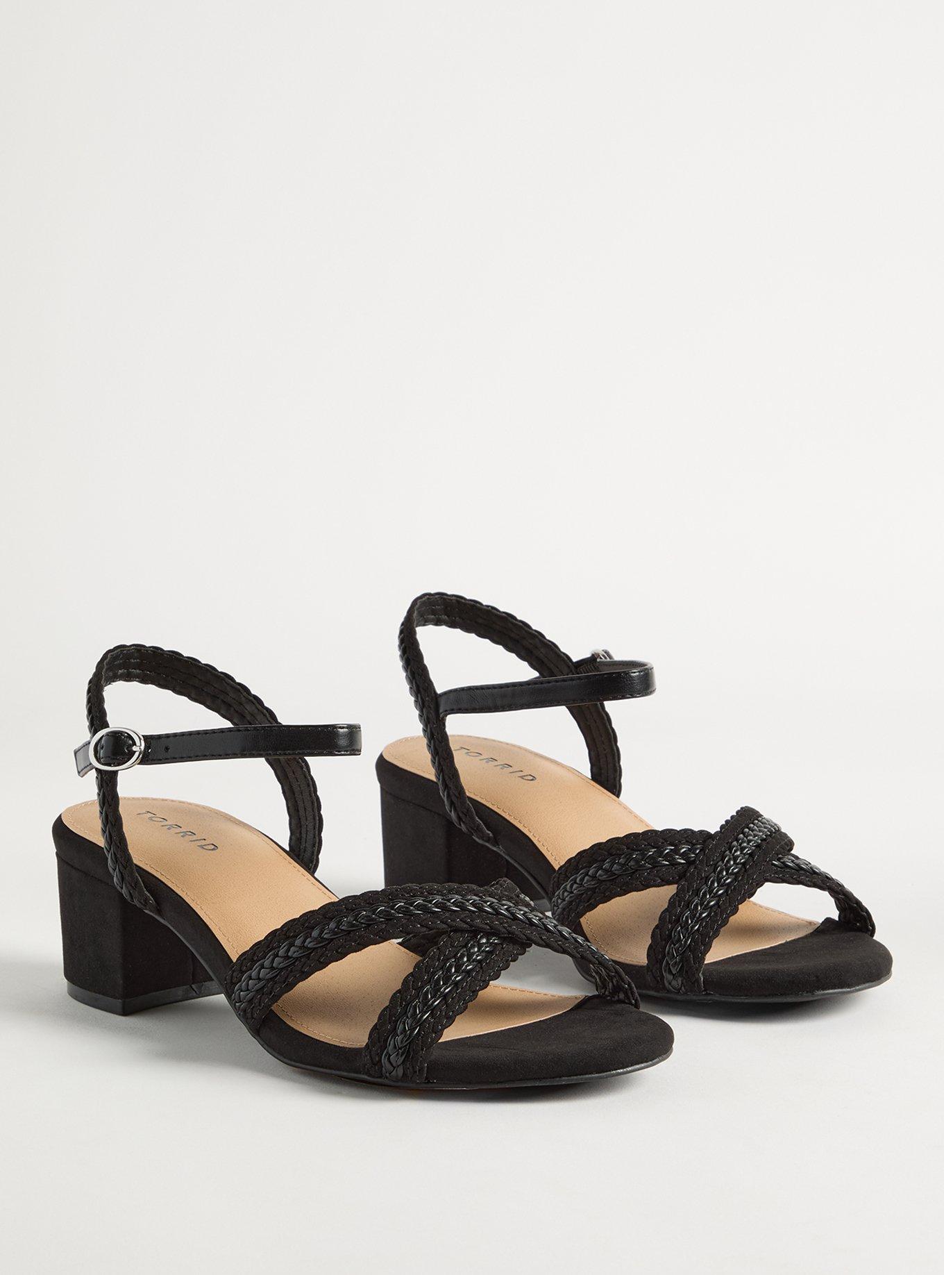 Braided Block Heel Sandal (WW)