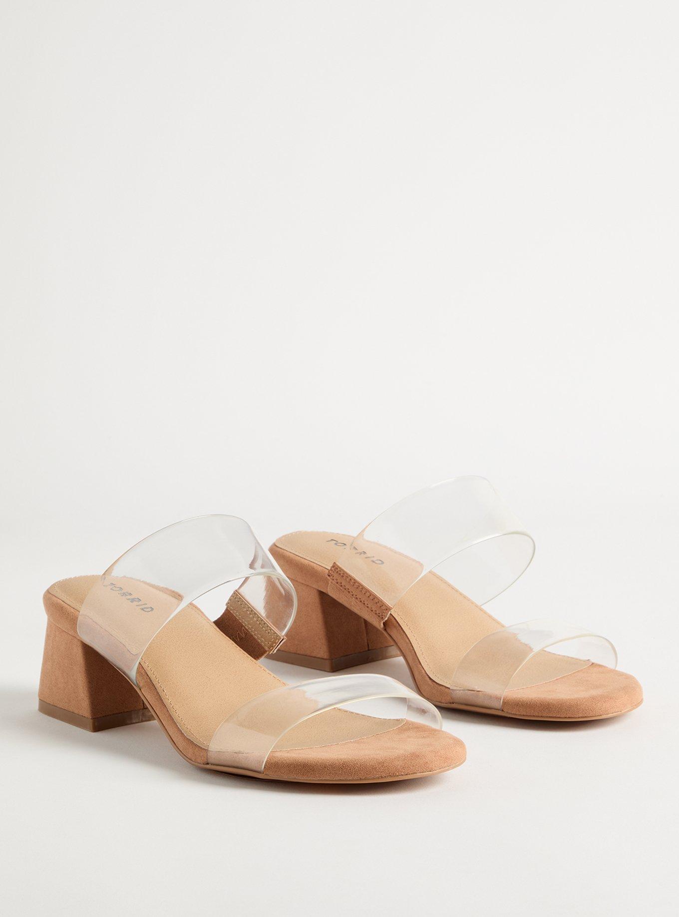 PVC Flared Heel Sandal (WW)